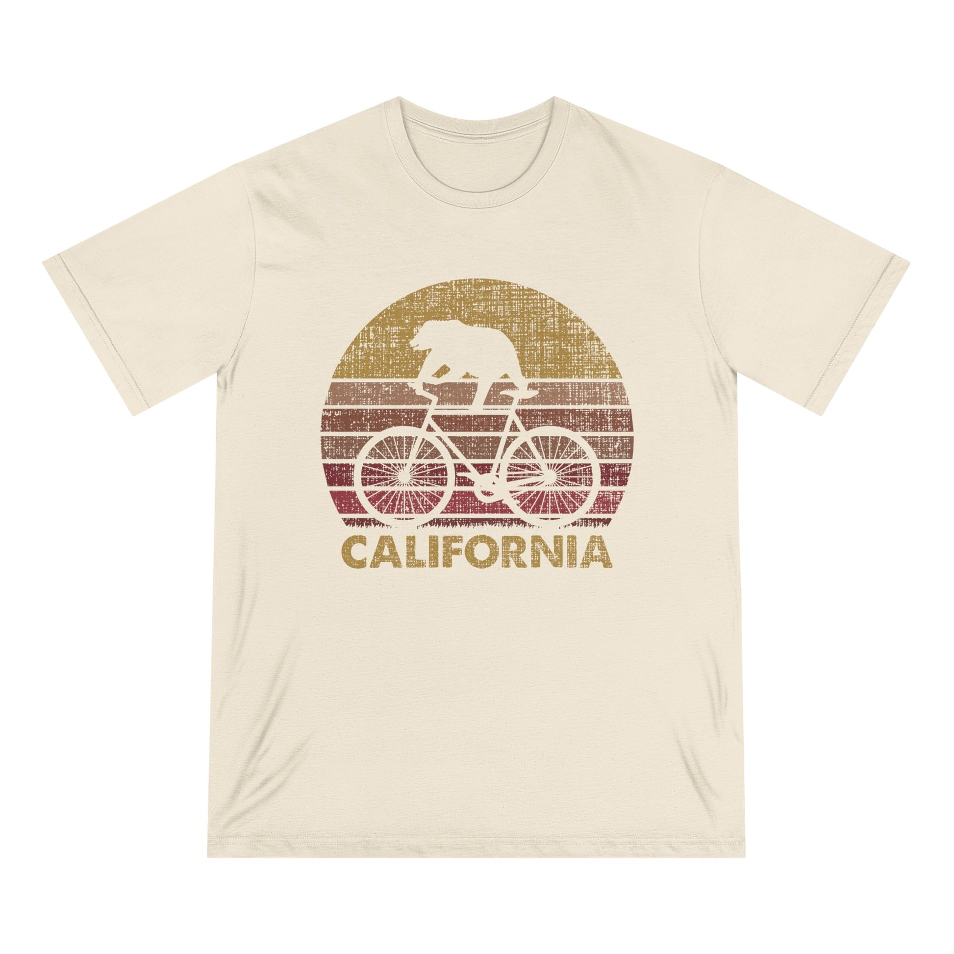 Cycling Bear Men 100% Organic Cotton Staple T-Shirt - Canvasses