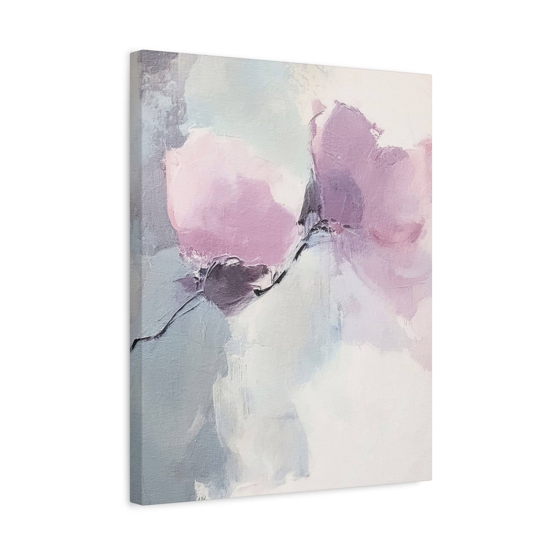 Lavender Roses Canvas Wall Art Vertical - Canvasses