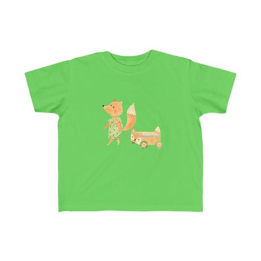 Fox Wagon Toddlers 100% Cotton T-Shirt