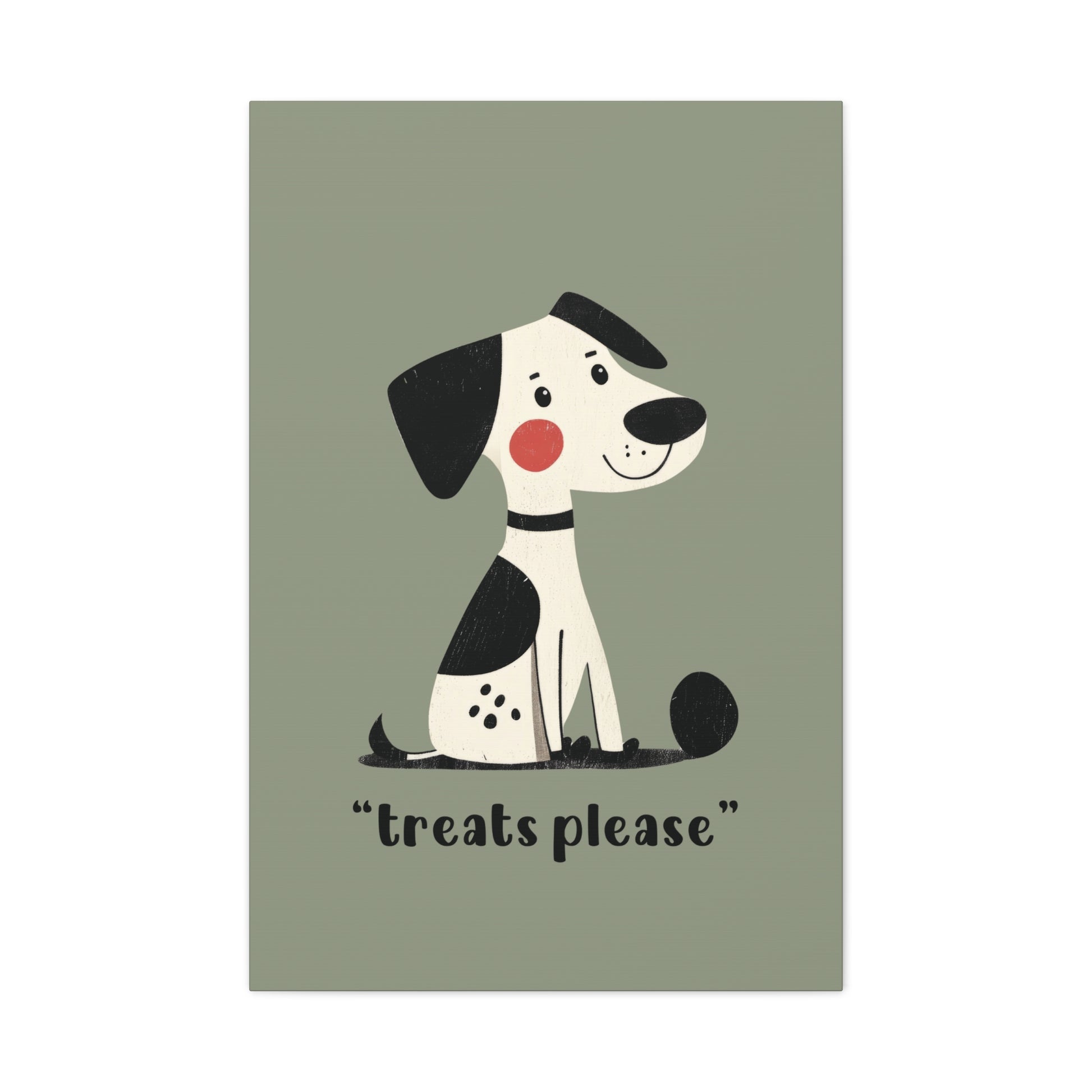 Treats Please Canvas Wall Art Vertical - Canvasses