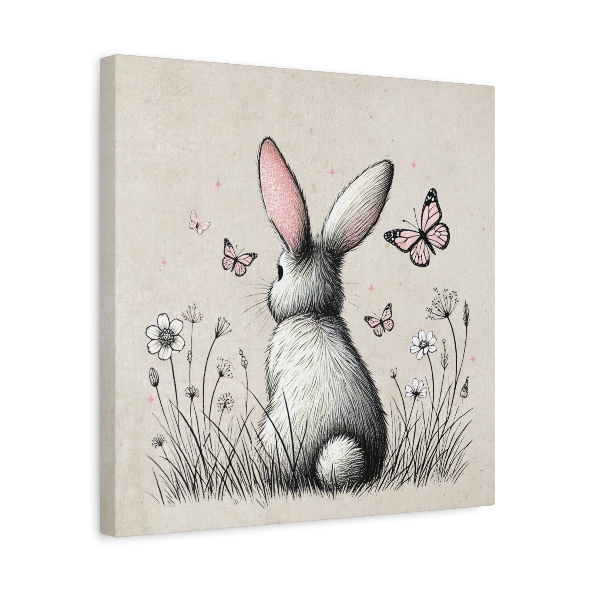 Bunny Playground Canvas Wall Art Square - Canvasses