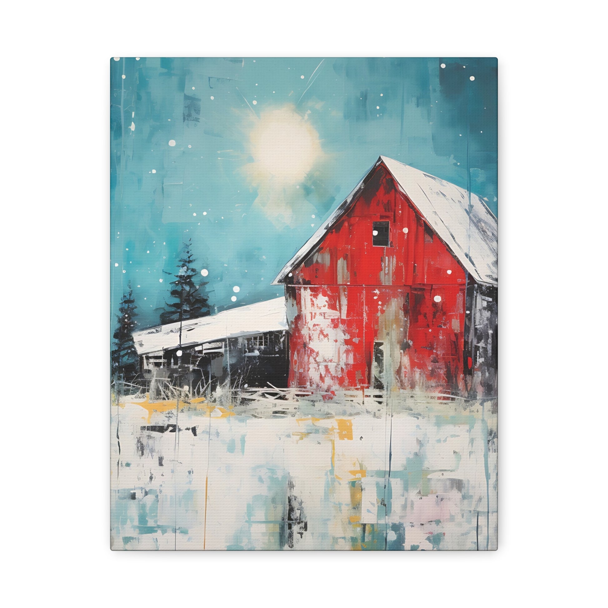 Red Refuge Canvas Wall Art Vertical - Canvasses