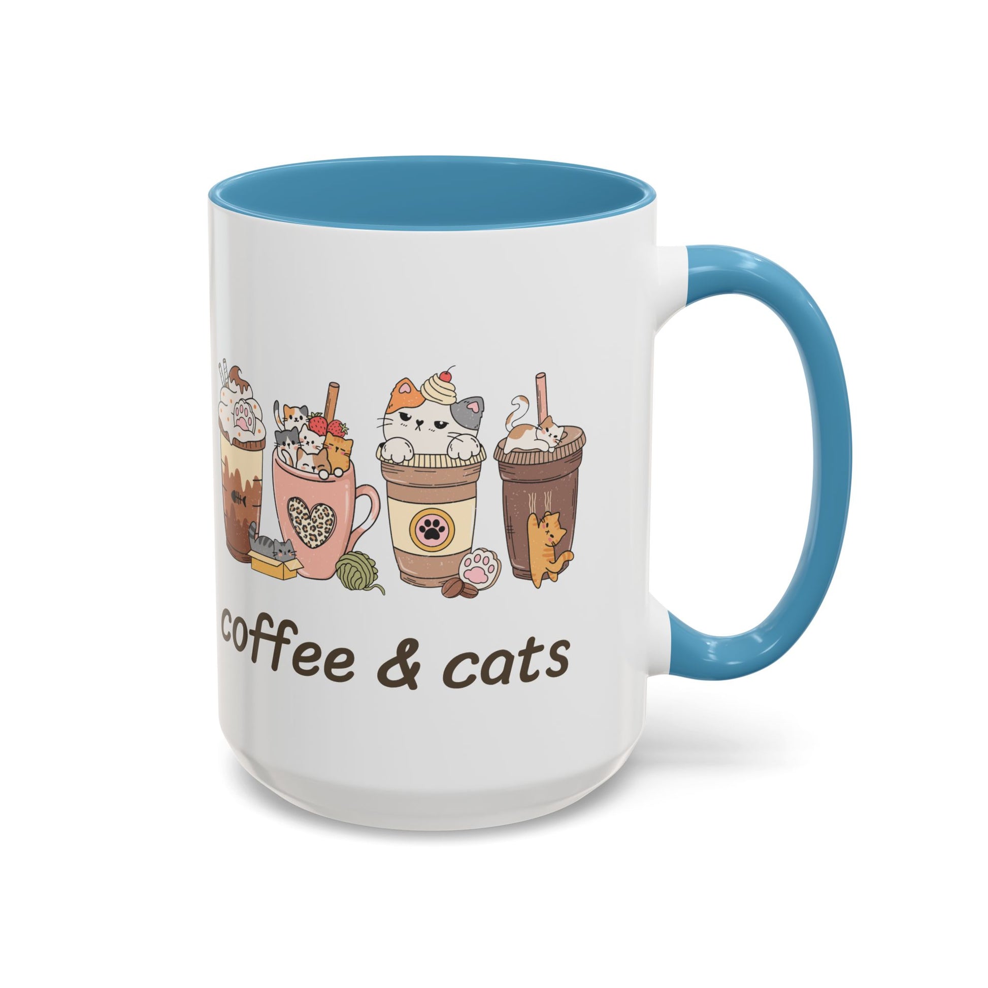 Coffee & Cats Accent Mug - Canvasses