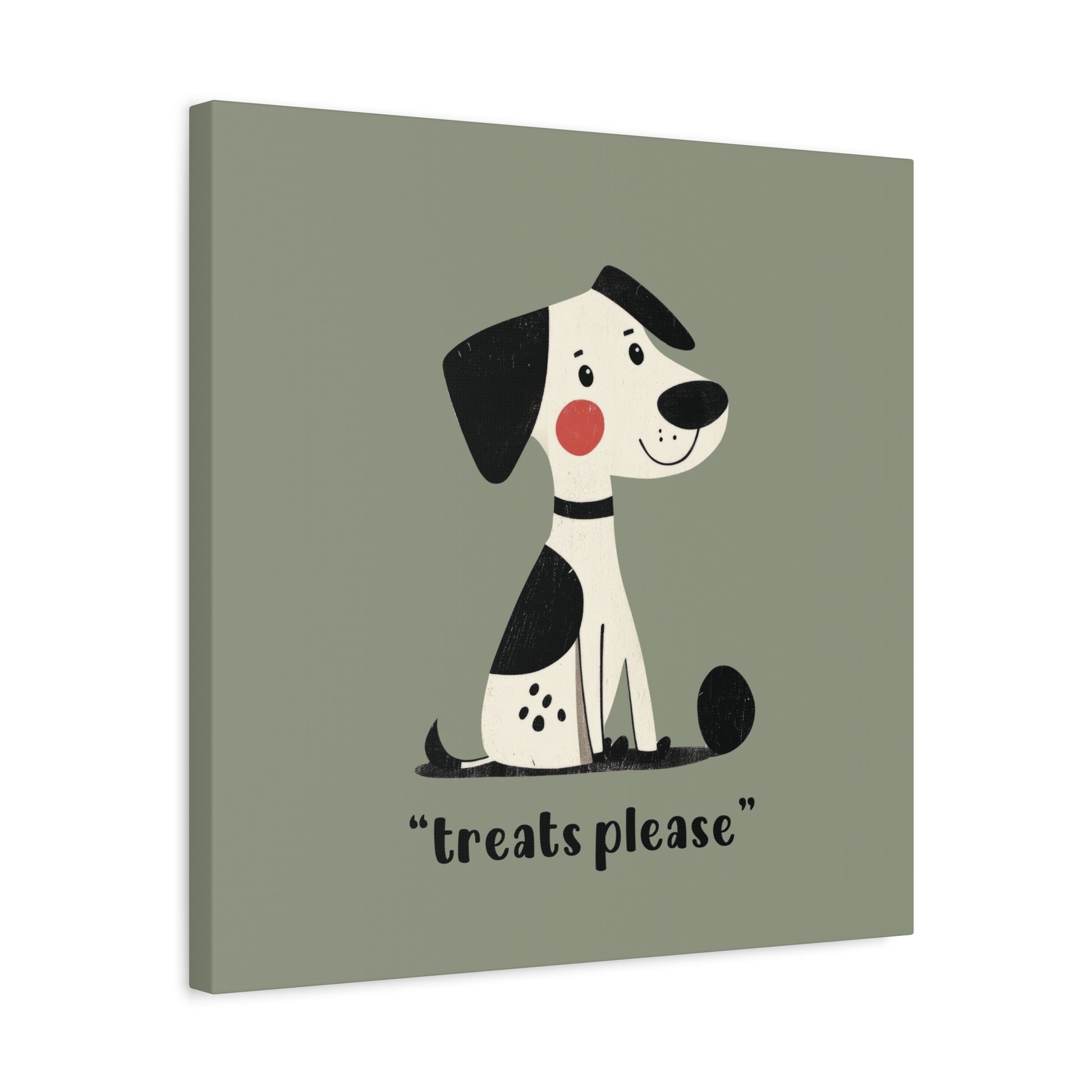 Treats Please Canvas Wall Art Square - Canvasses