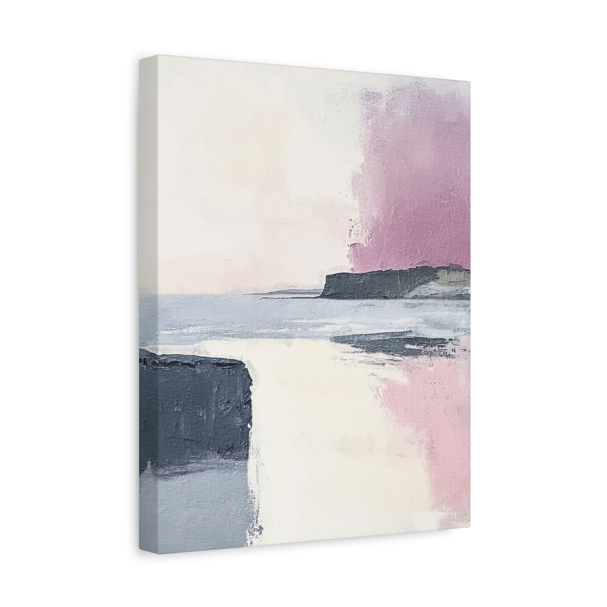 Lavender Ocean Canvas Wall Art Vertical - Canvasses