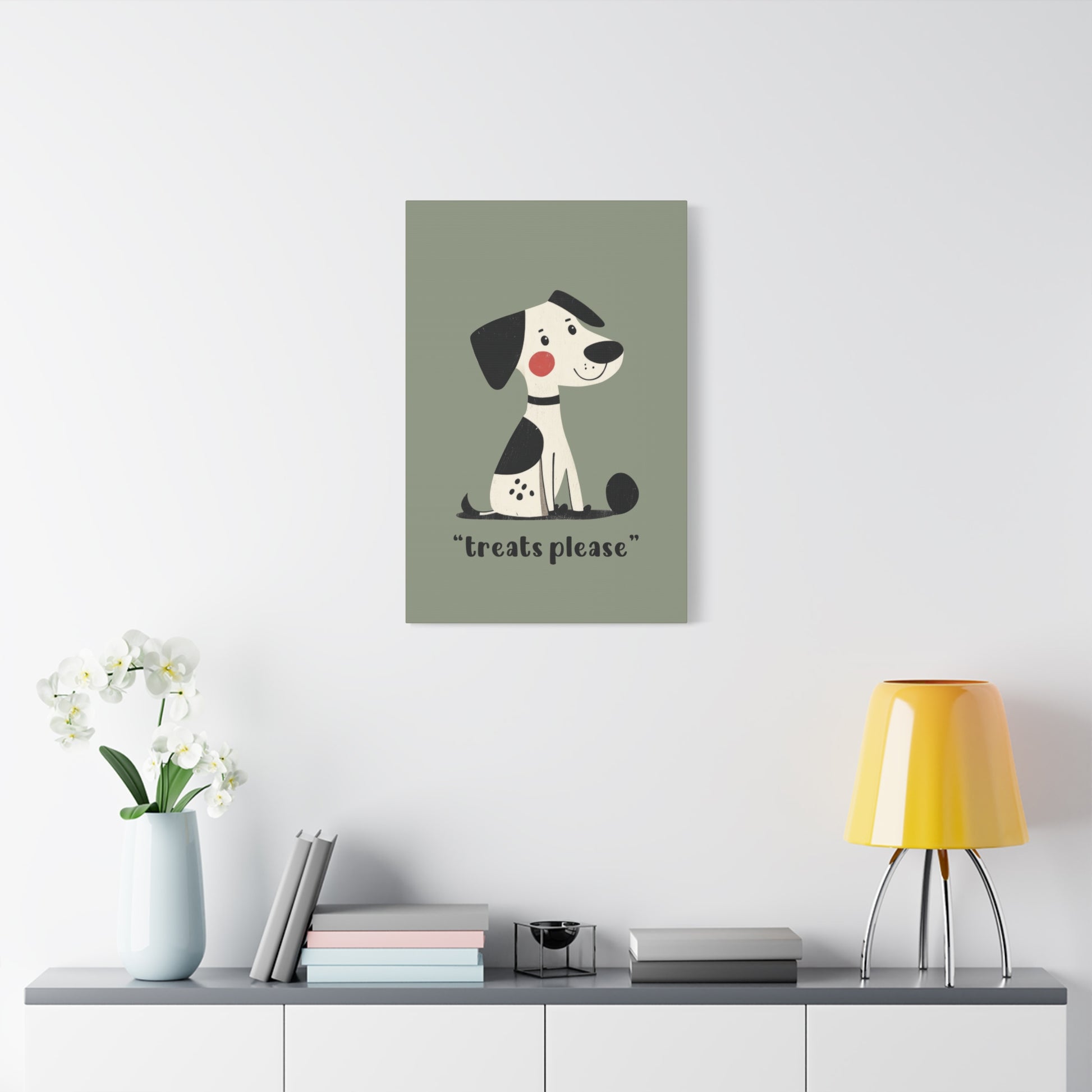 Treats Please Canvas Wall Art Vertical - Canvasses