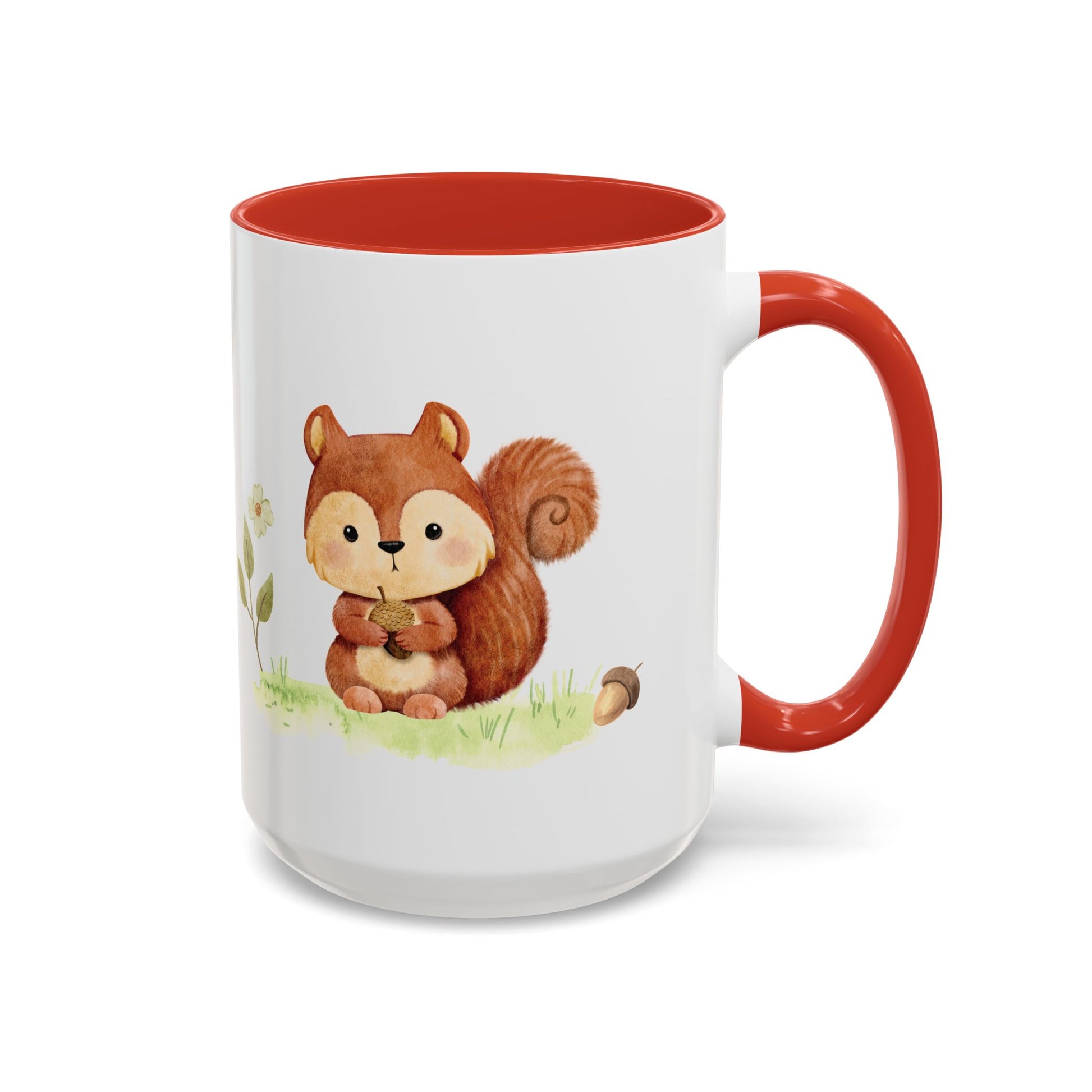 Watercolor Squirrel Accent Mug - Canvasses