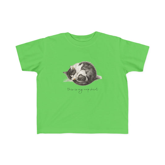 Kitty Nap Toddlers 100% Cotton T-Shirt
