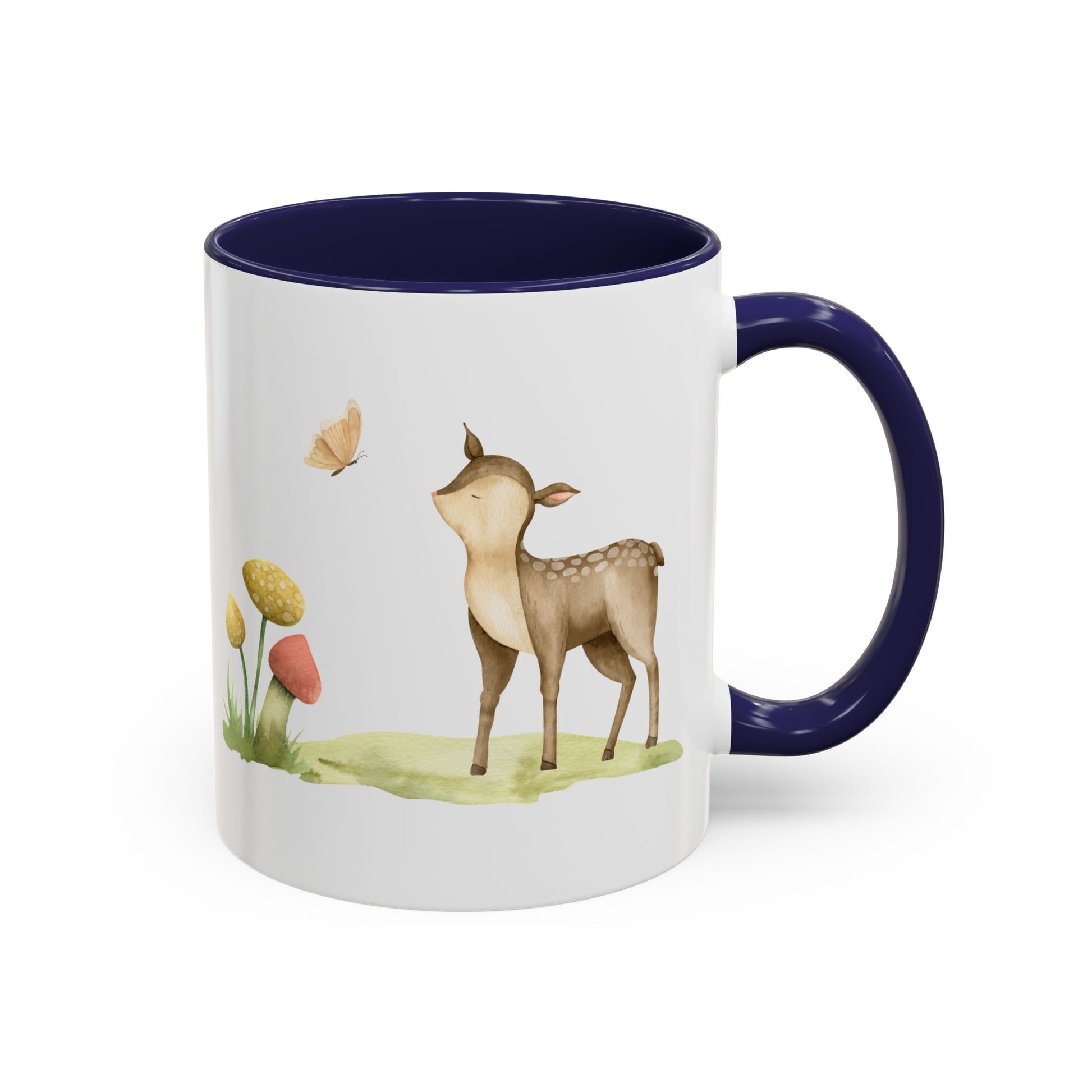 Watercolor Deer Accent Mug - Canvasses
