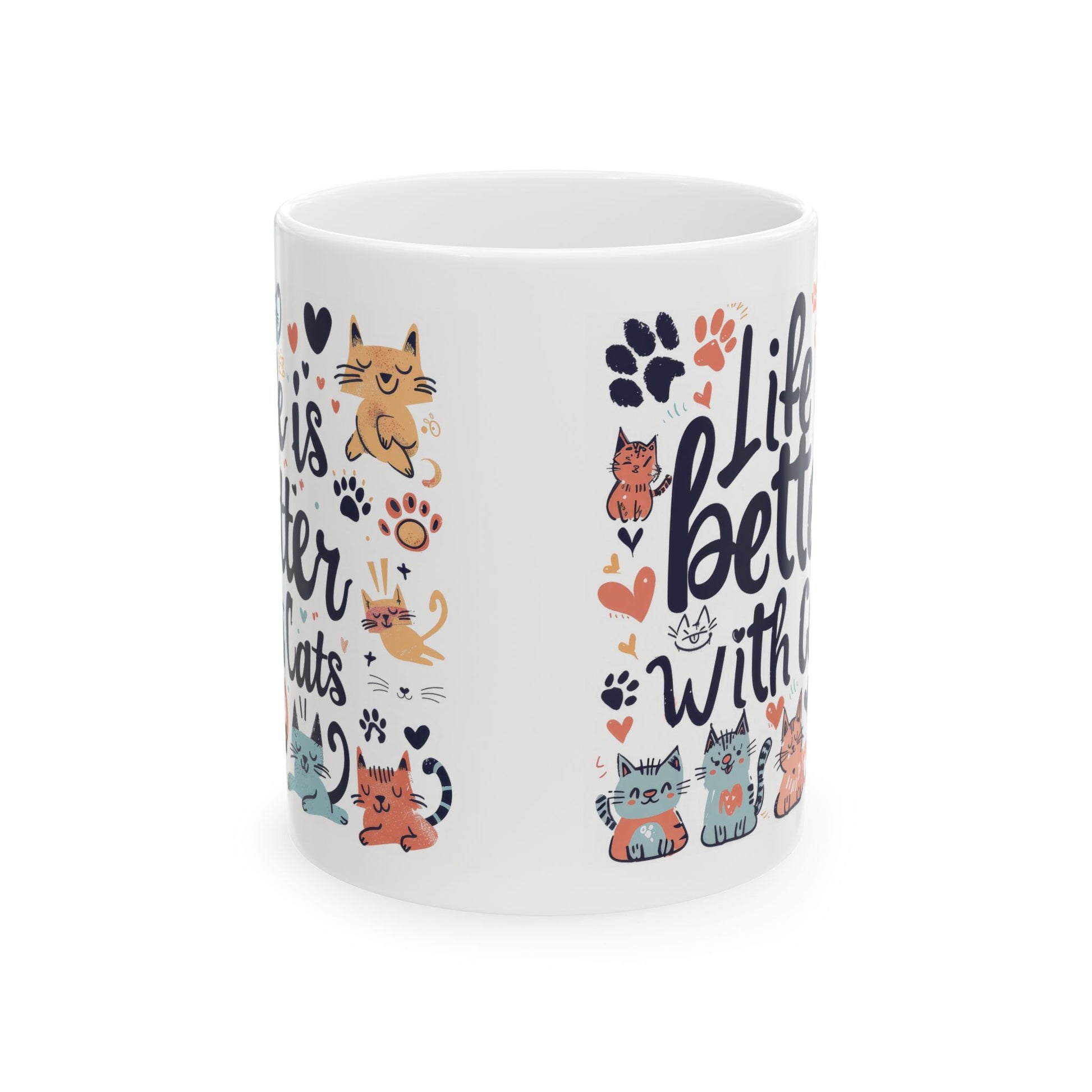 Life is Better with Cats Coffee Mug - Canvasses