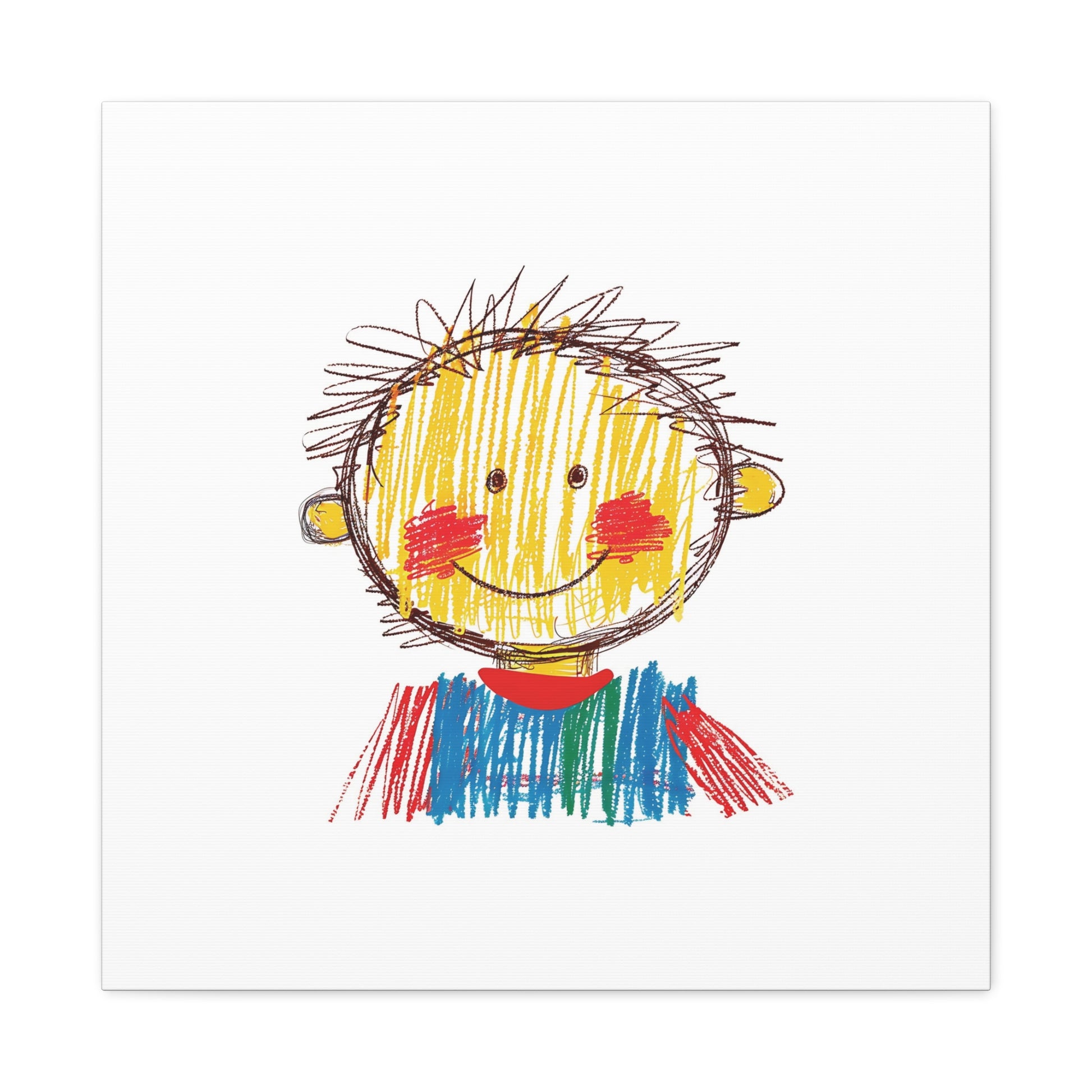 Crayon Kid Canvas Wall Art Square - Canvasses