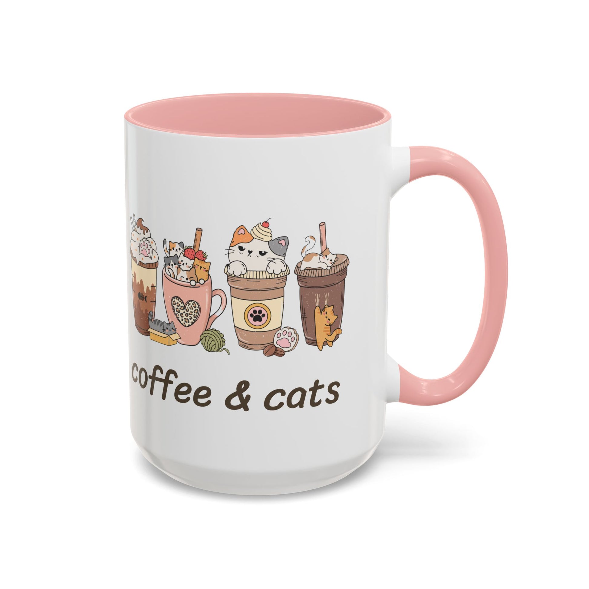 Coffee & Cats Accent Mug - Canvasses