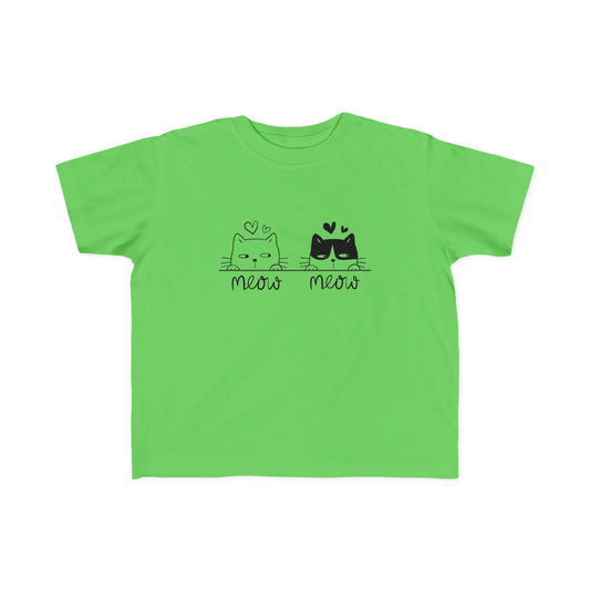 Meow Meow Toddlers 100% Cotton T-Shirt