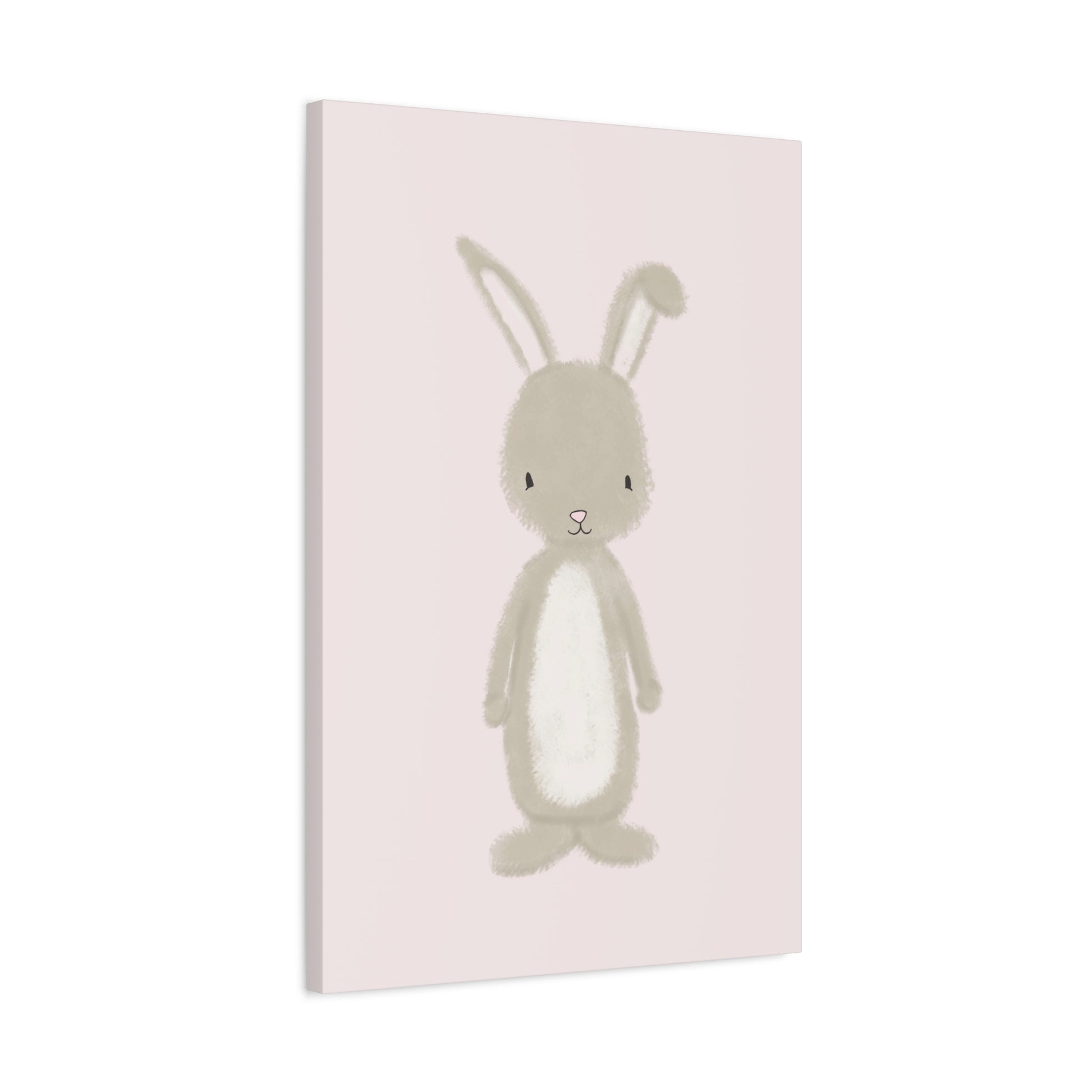 Pink Bunny Canvas Wall Art Vertical - Canvasses