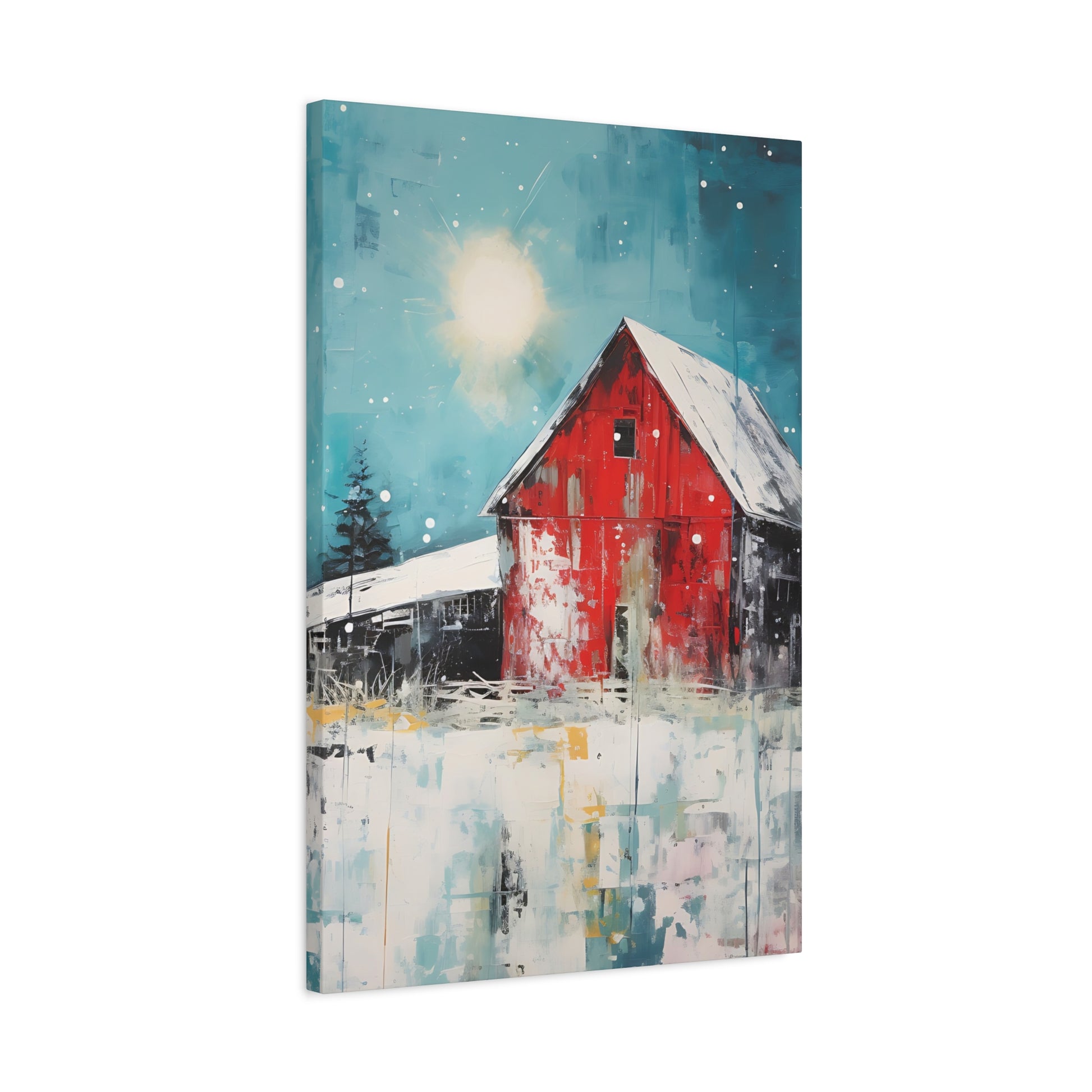 Red Refuge Canvas Wall Art Vertical - Canvasses