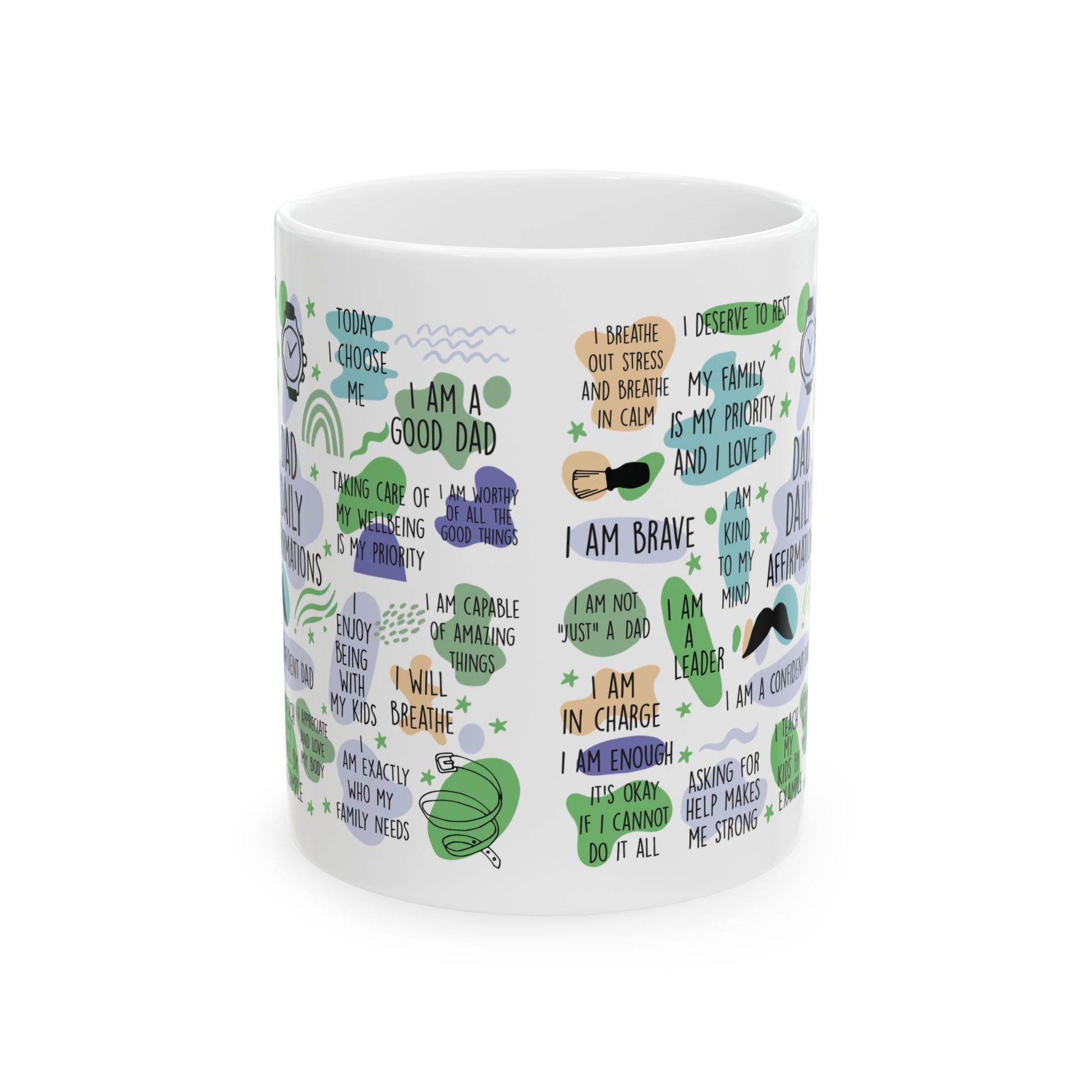 Dad Daily Affirmations Coffee Mug - Canvasses
