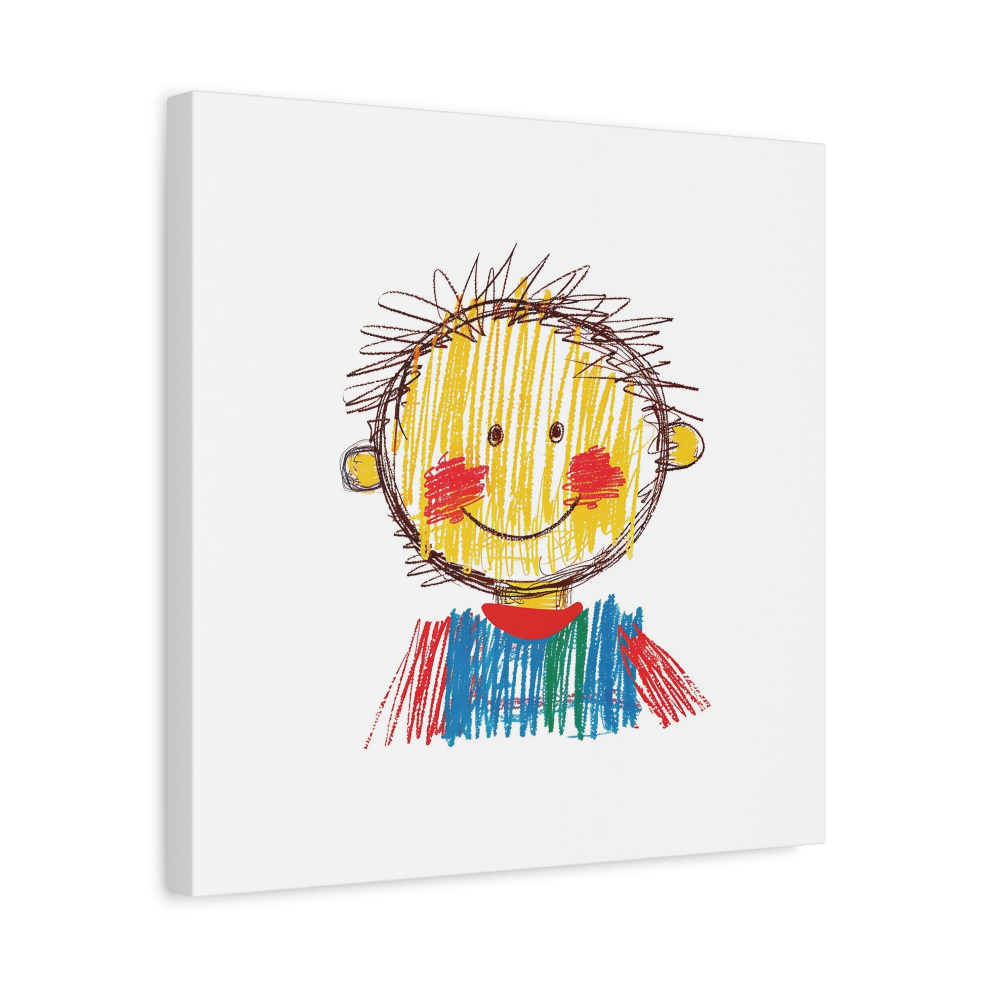 Crayon Kid Canvas Wall Art Square - Canvasses