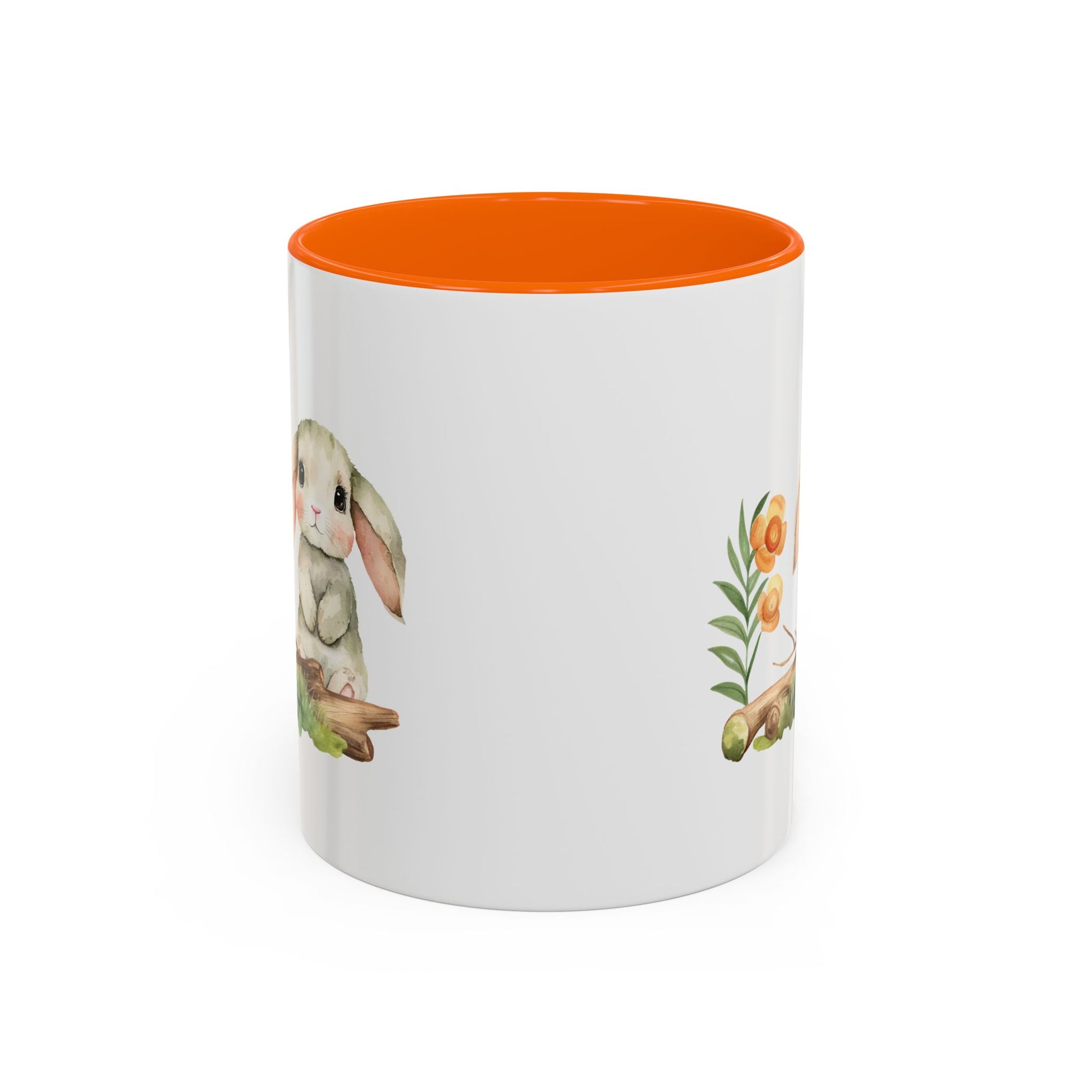 Watercolor Bunny Accent Mug - Canvasses