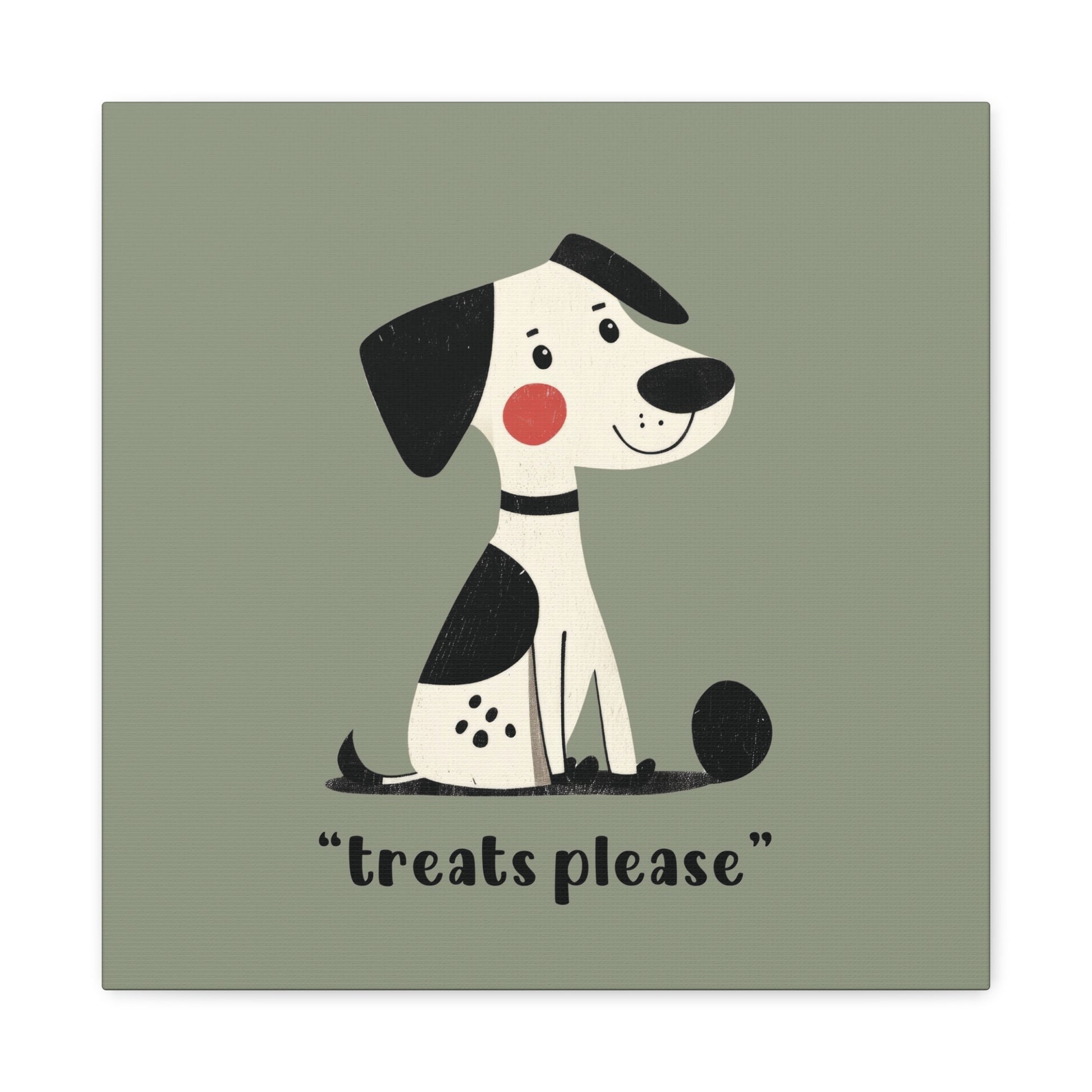 Treats Please Canvas Wall Art Square - Canvasses