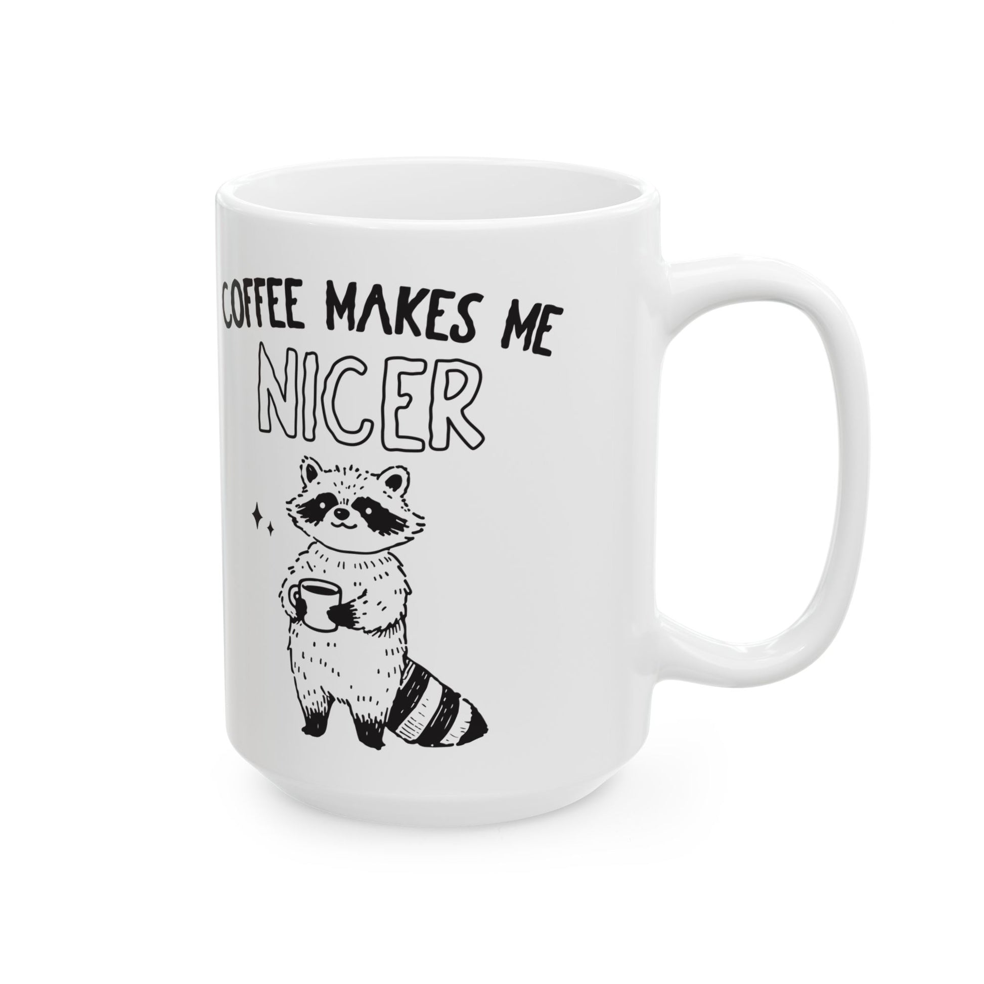 Cat & Raccoon Coffee Mug - Canvasses