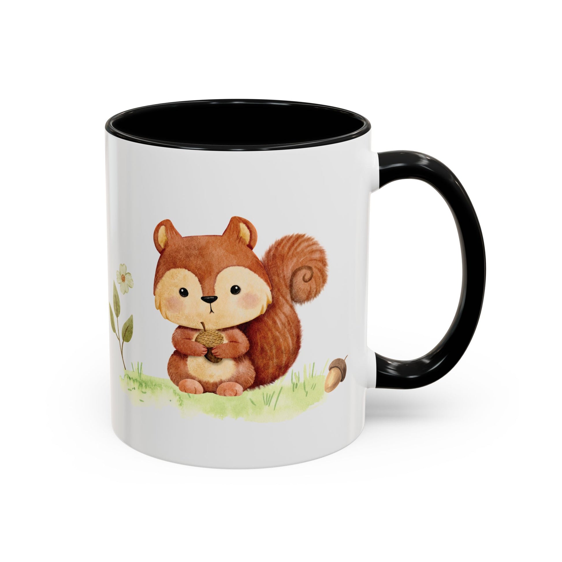 Watercolor Squirrel Accent Mug - Canvasses