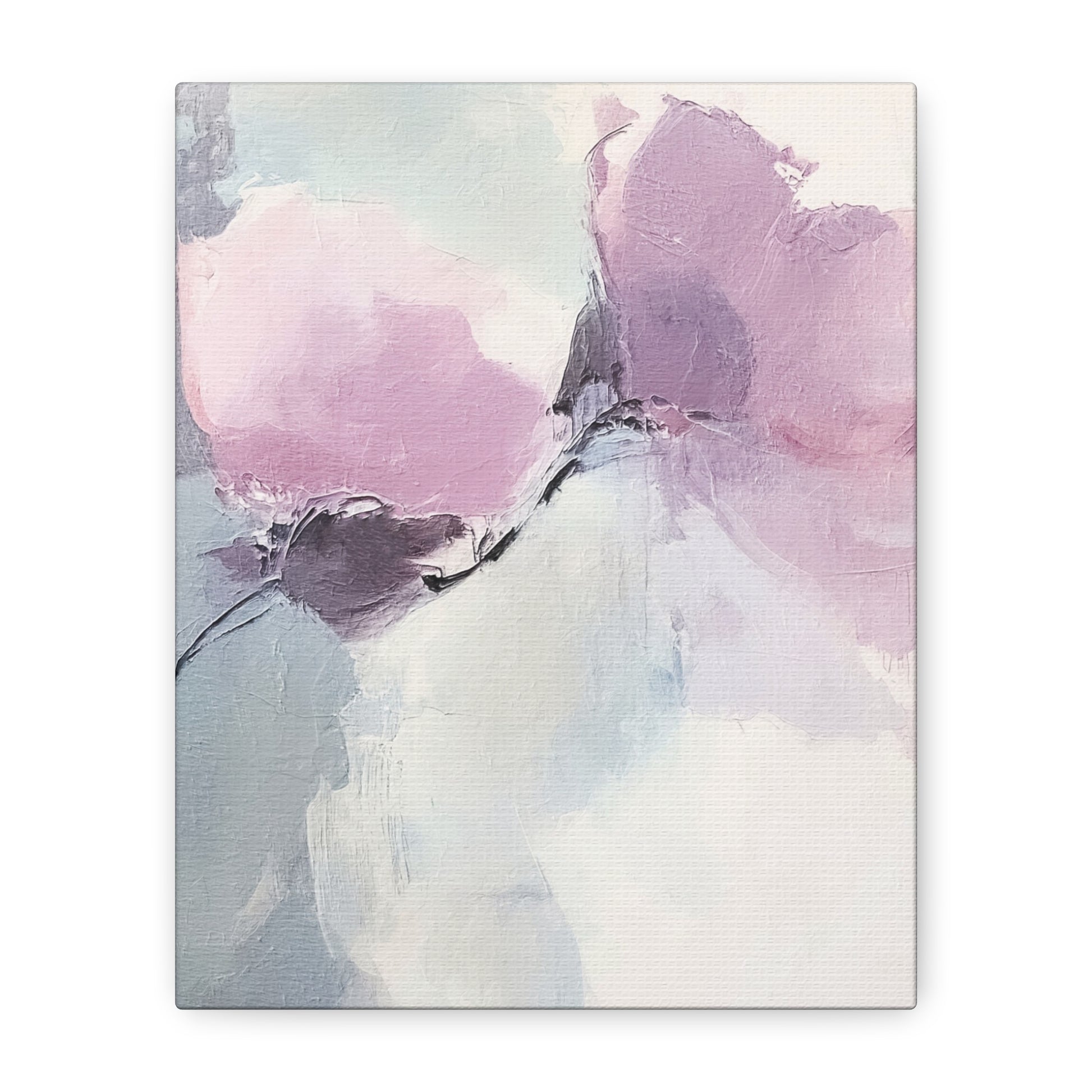 Lavender Roses Canvas Wall Art Vertical - Canvasses
