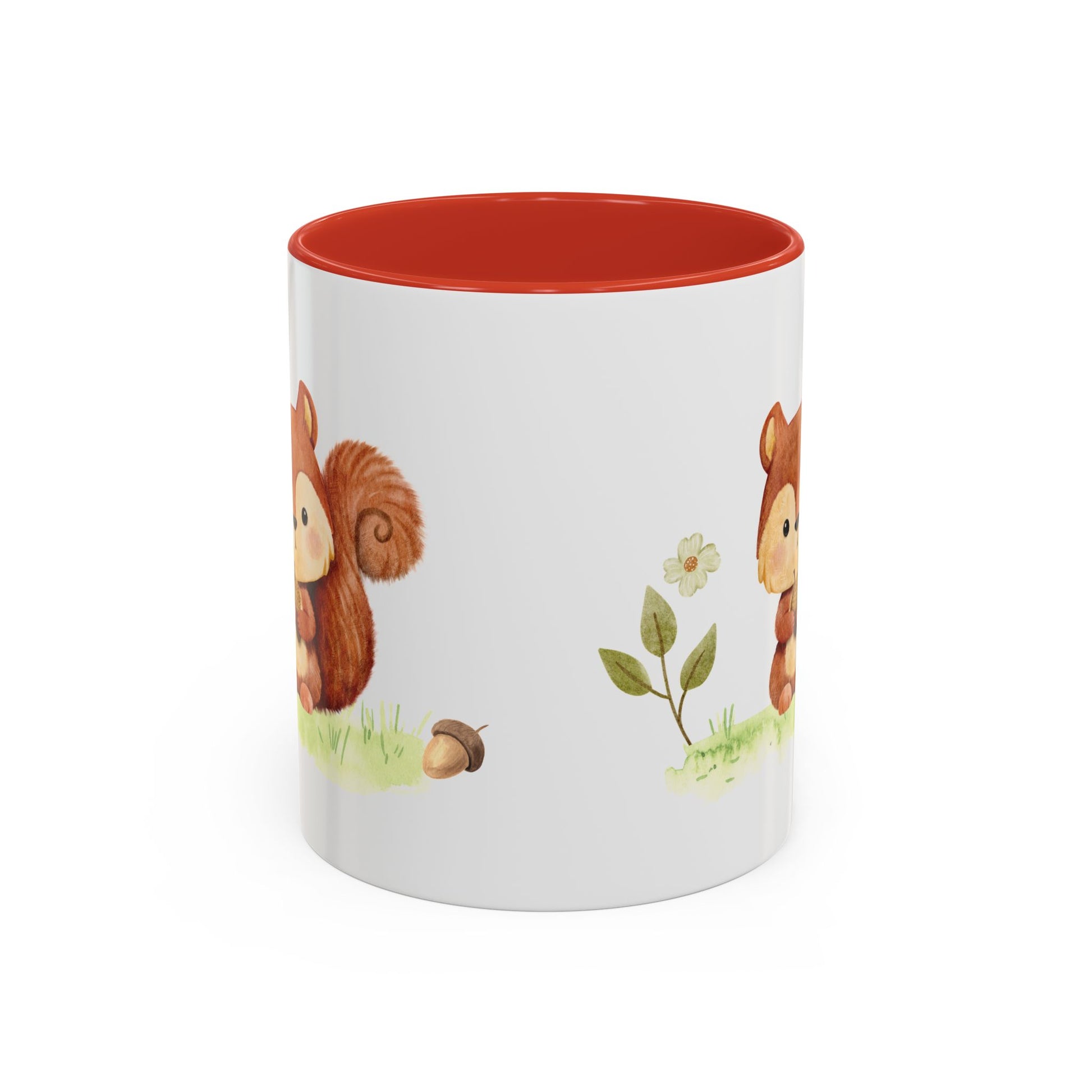 Watercolor Squirrel Accent Mug - Canvasses
