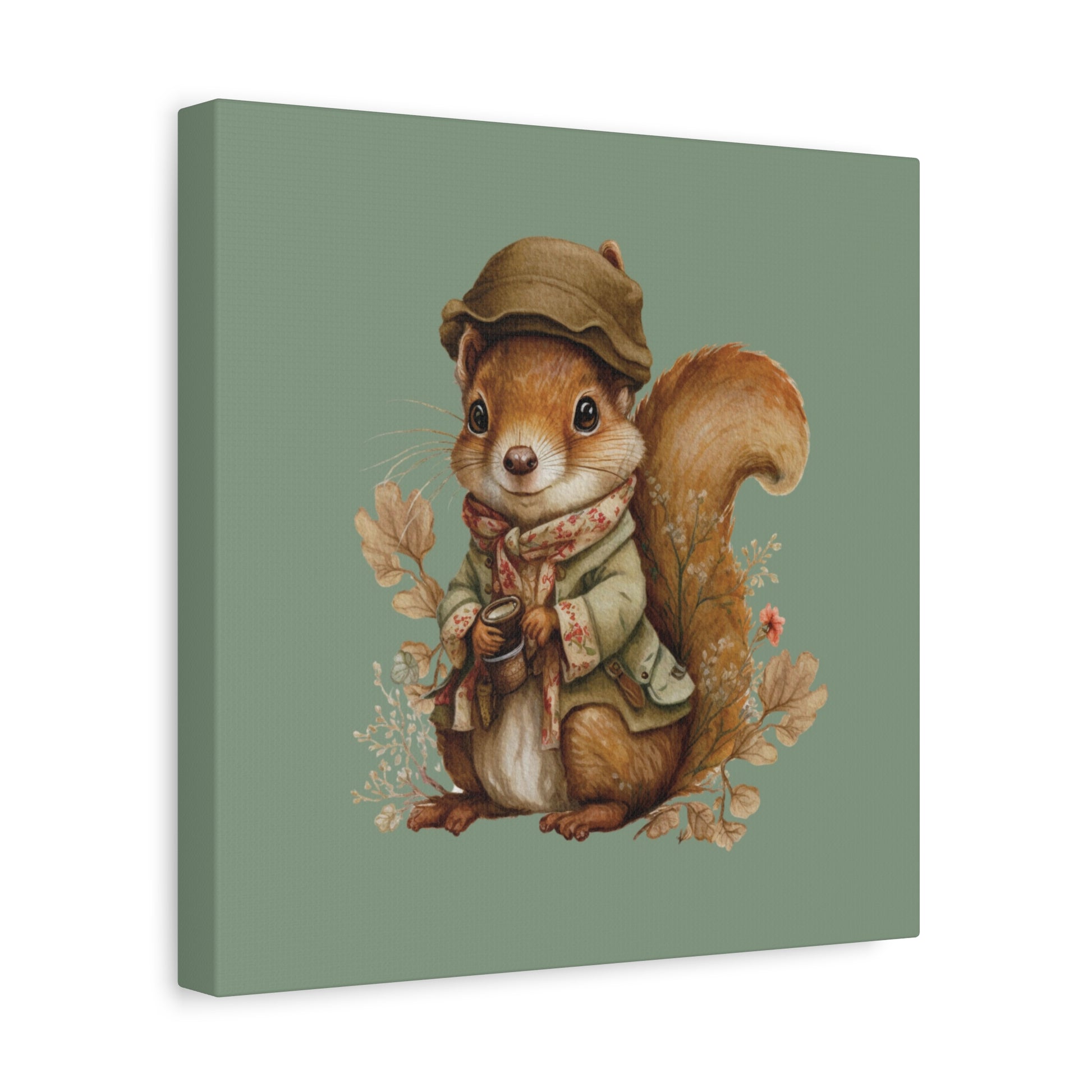 The Nut Collector Canvas Wall Art Square - Canvasses