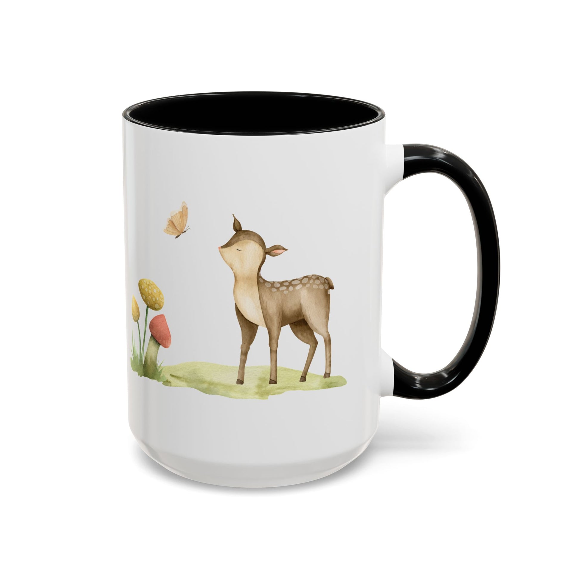 Watercolor Deer Accent Mug - Canvasses