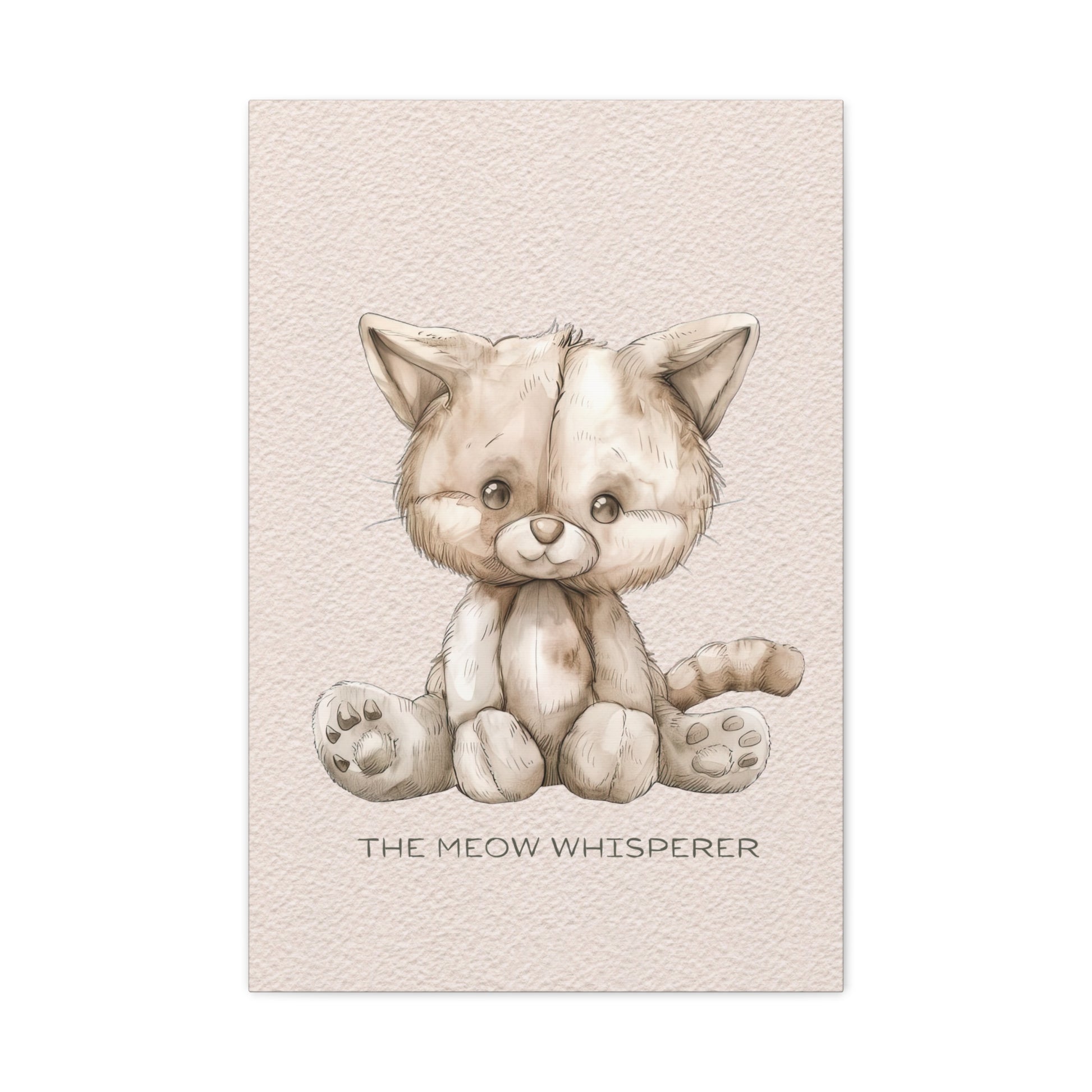 Meow Whisperer Canvas Wall Art Vertical - Canvasses