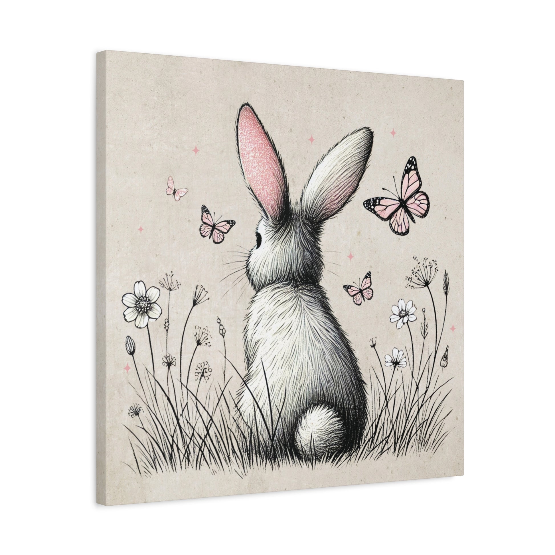 Bunny Playground Canvas Wall Art Square - Canvasses
