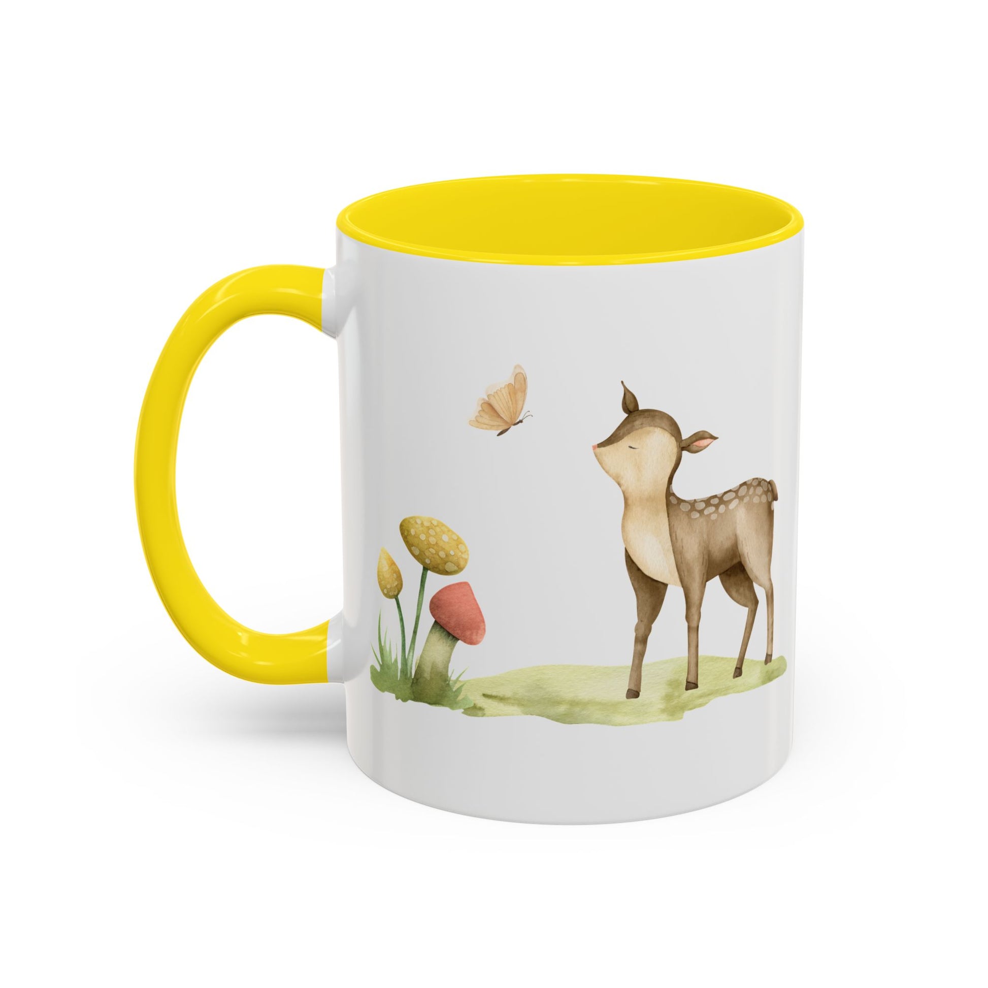 Watercolor Deer Accent Mug - Canvasses