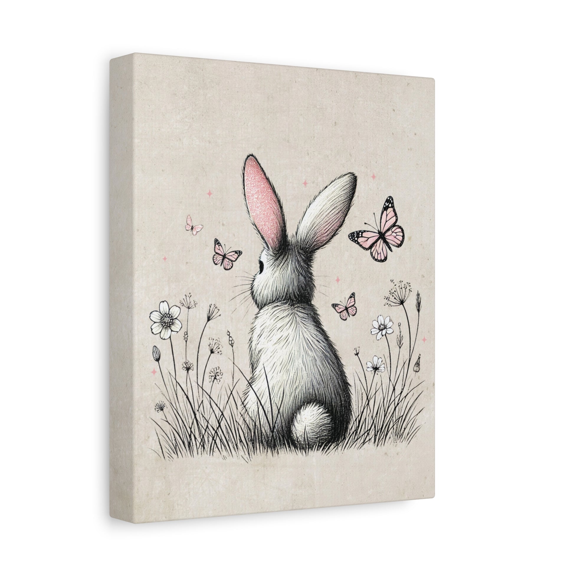 Bunny Playground Canvas Wall Art Vertical - Canvasses
