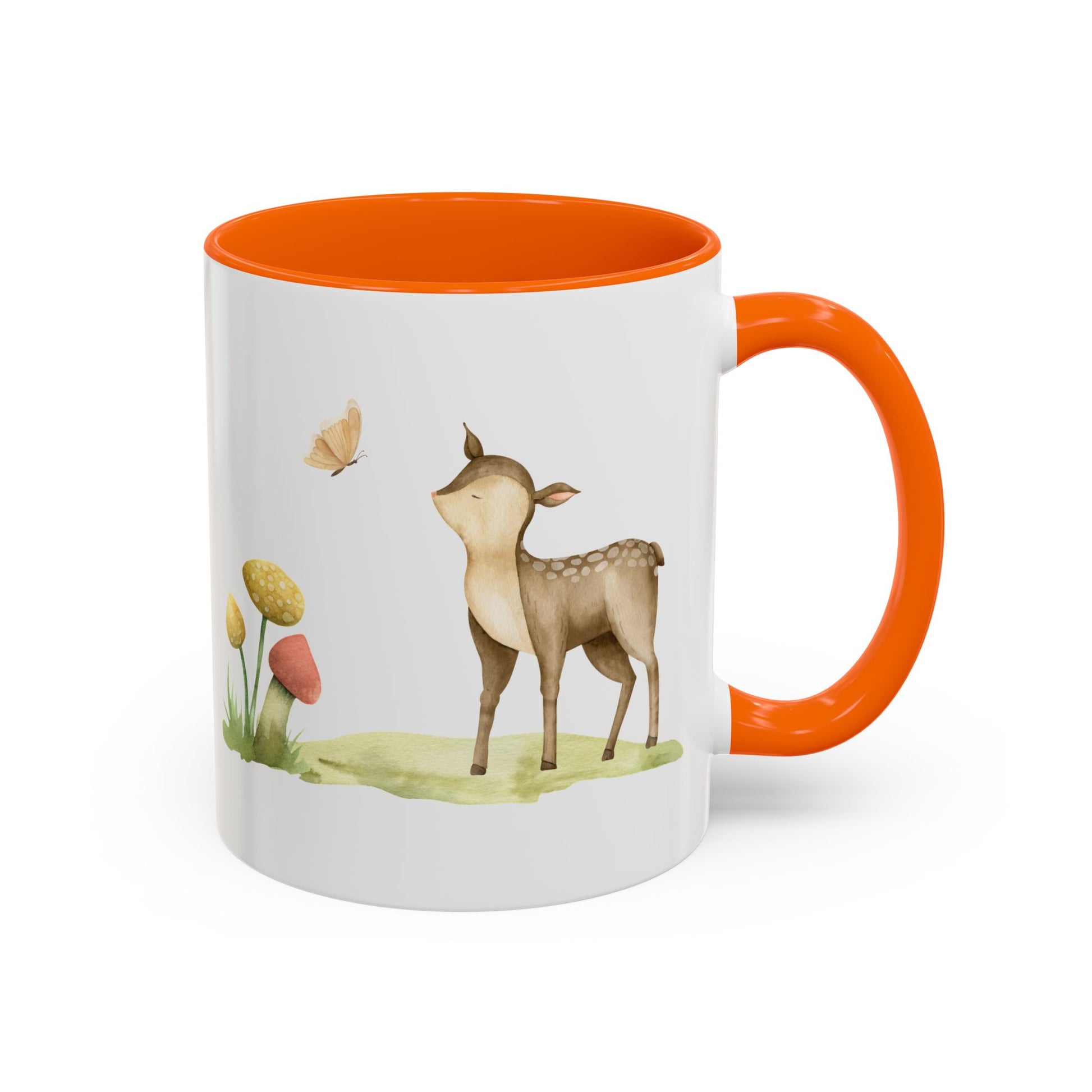 Watercolor Deer Accent Mug - Canvasses