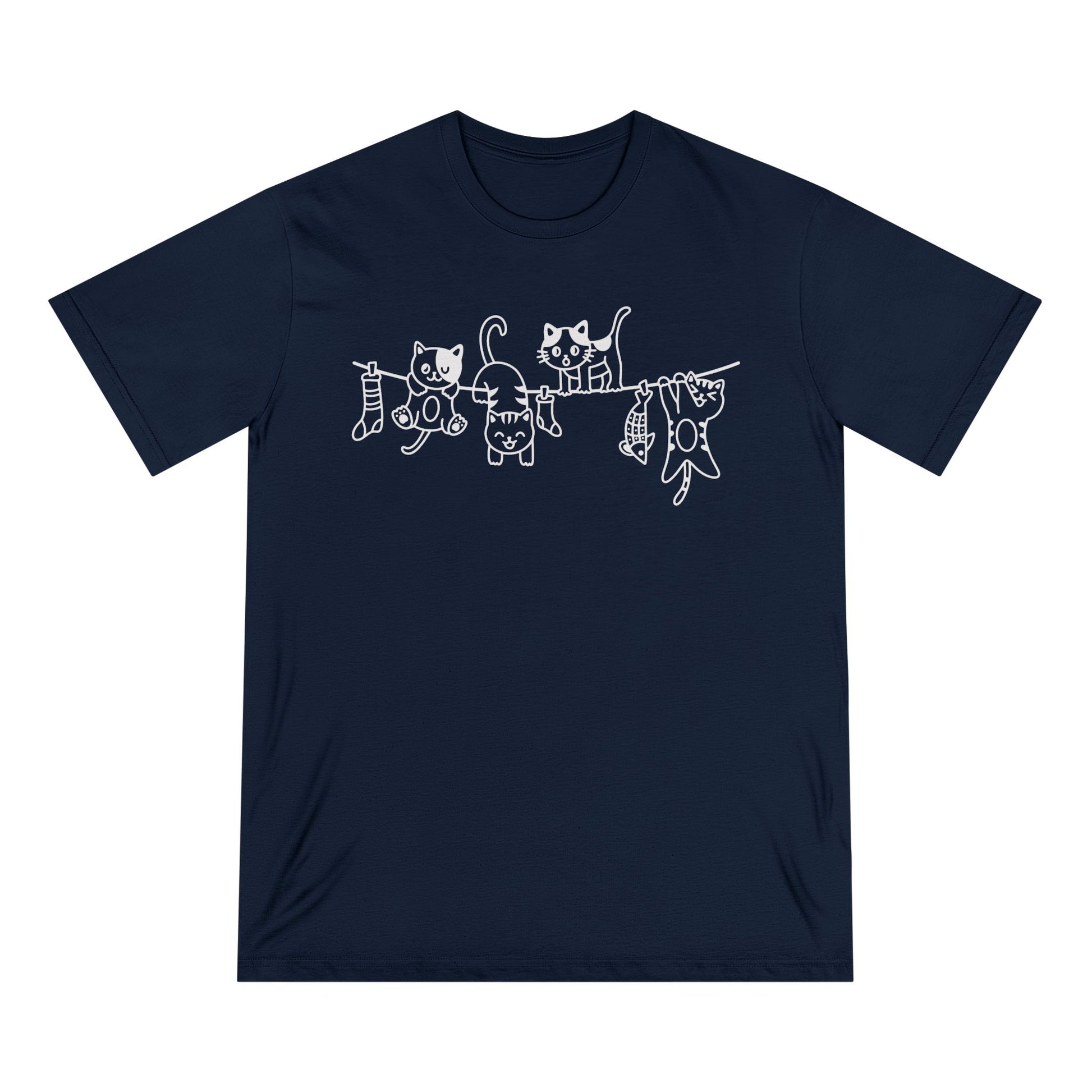 Hanging Cats Women 100% Organic Cotton T-Shirt - Canvasses