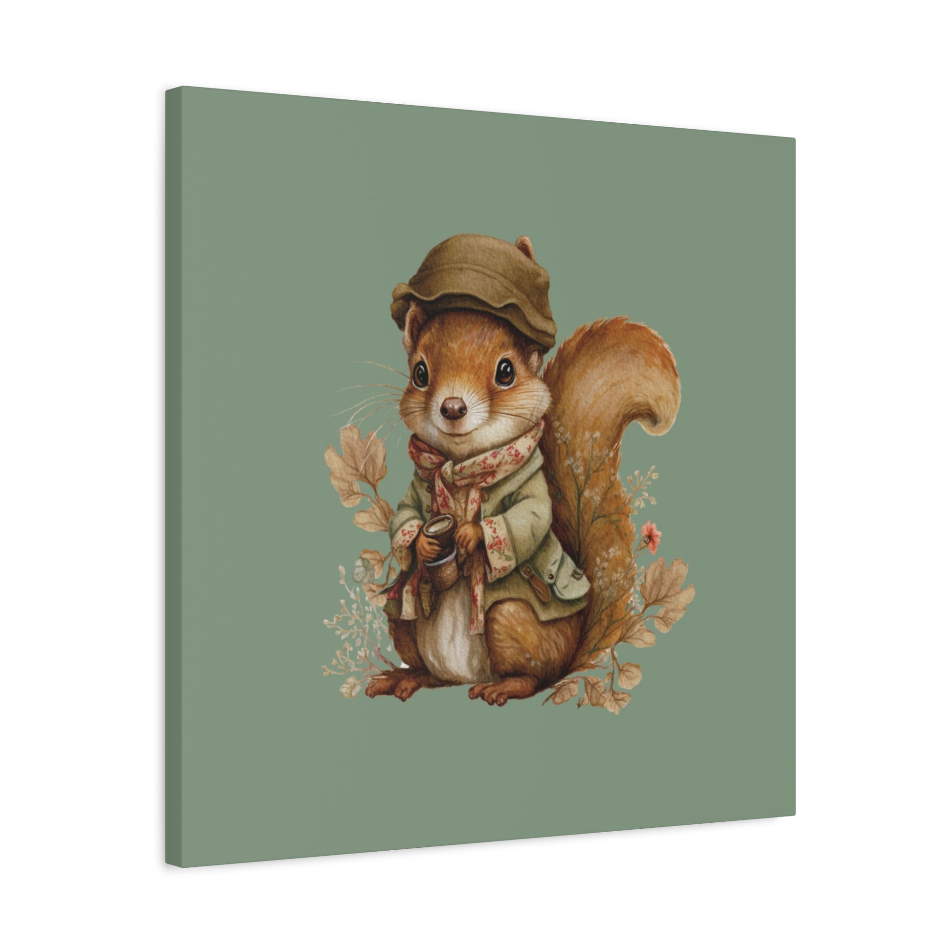 The Nut Collector Canvas Wall Art Square - Canvasses