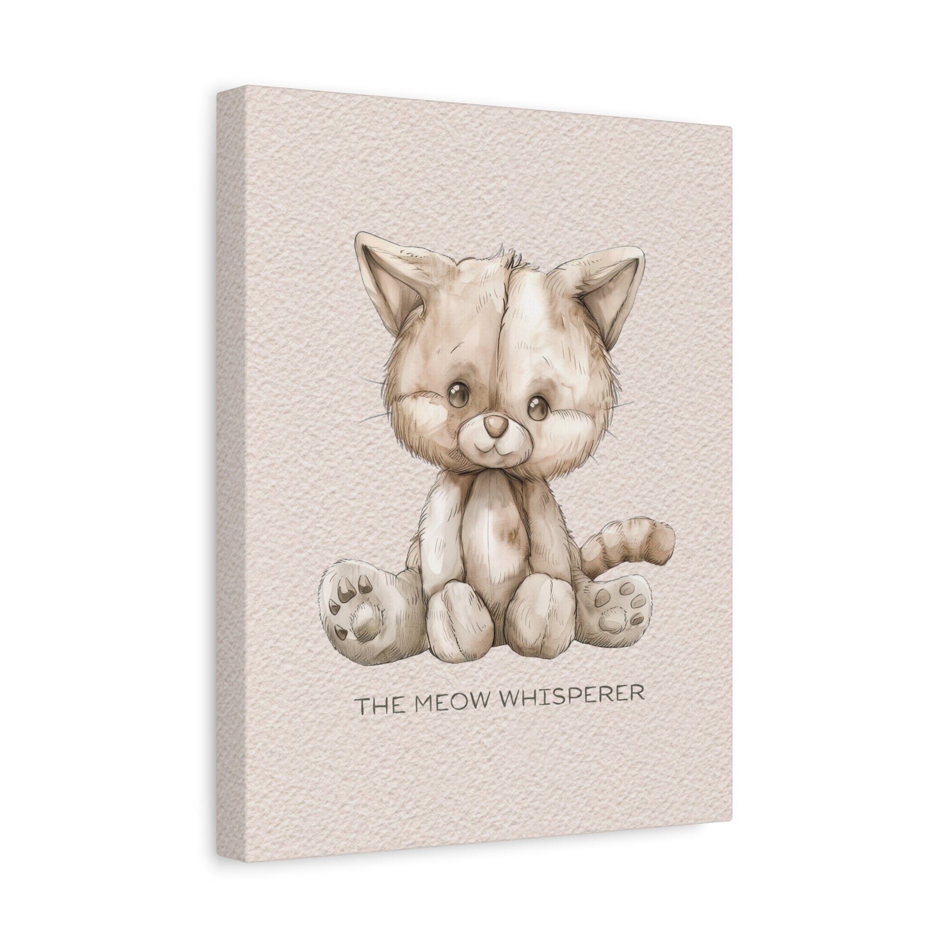 Meow Whisperer Canvas Wall Art Vertical - Canvasses