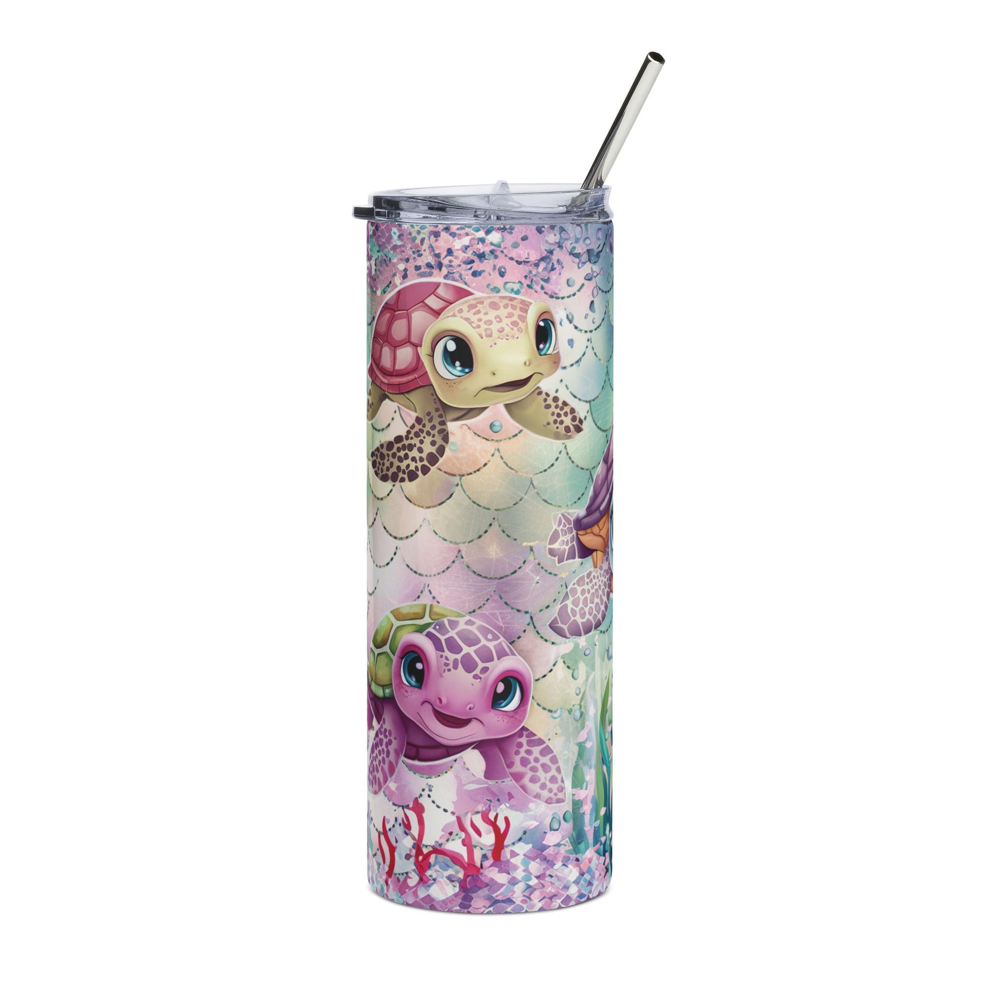 Turtle Dreams 20 oz Skinny Tumbler - Canvasses
