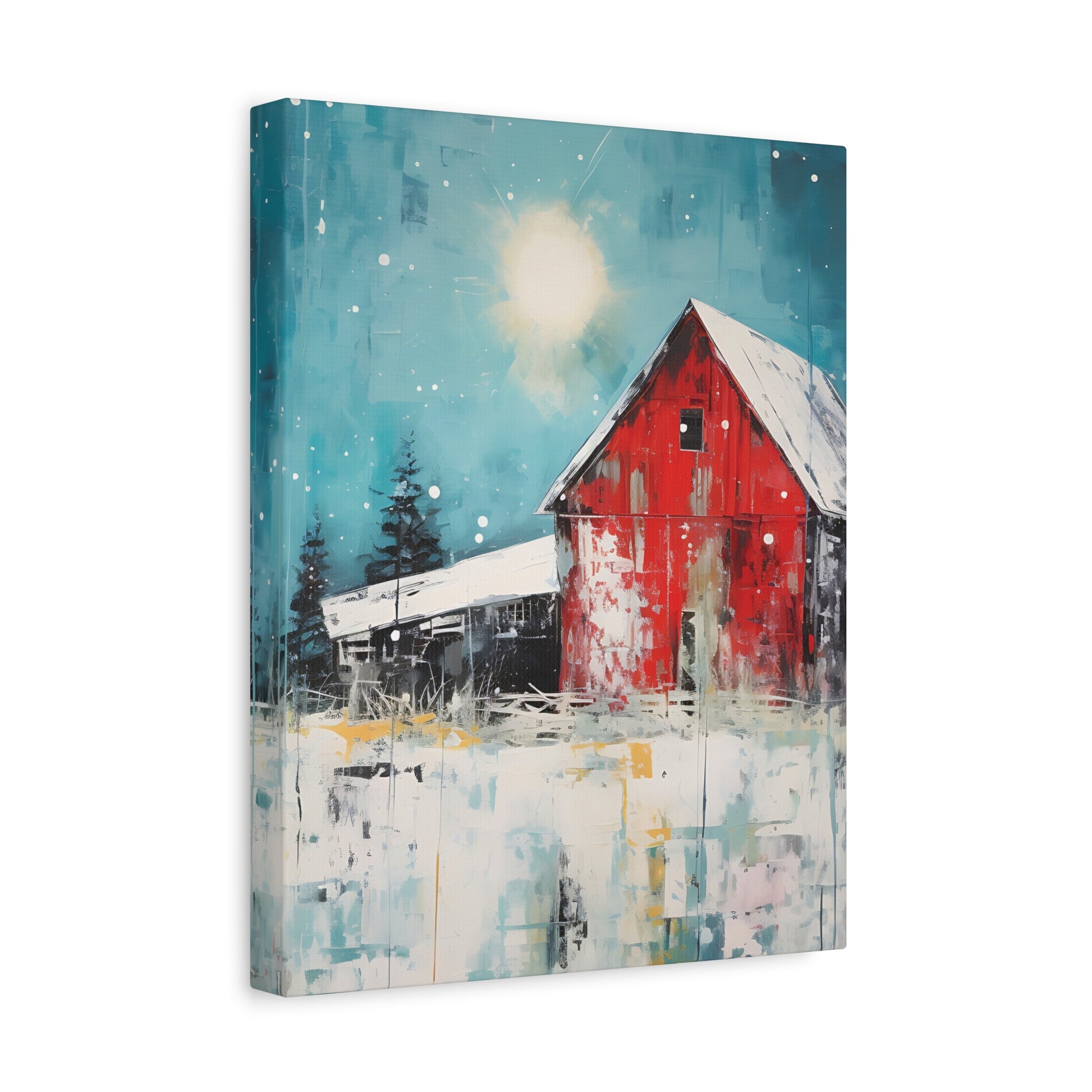 Red Refuge Canvas Wall Art Vertical - Canvasses