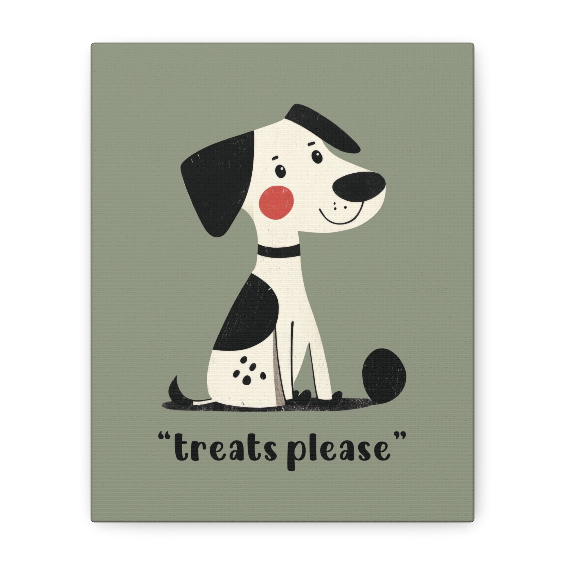 Treats Please Canvas Wall Art Vertical - Canvasses