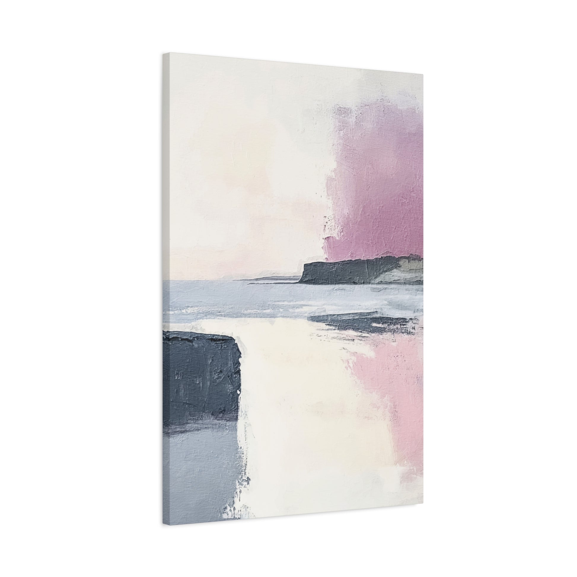 Lavender Ocean Canvas Wall Art Vertical - Canvasses