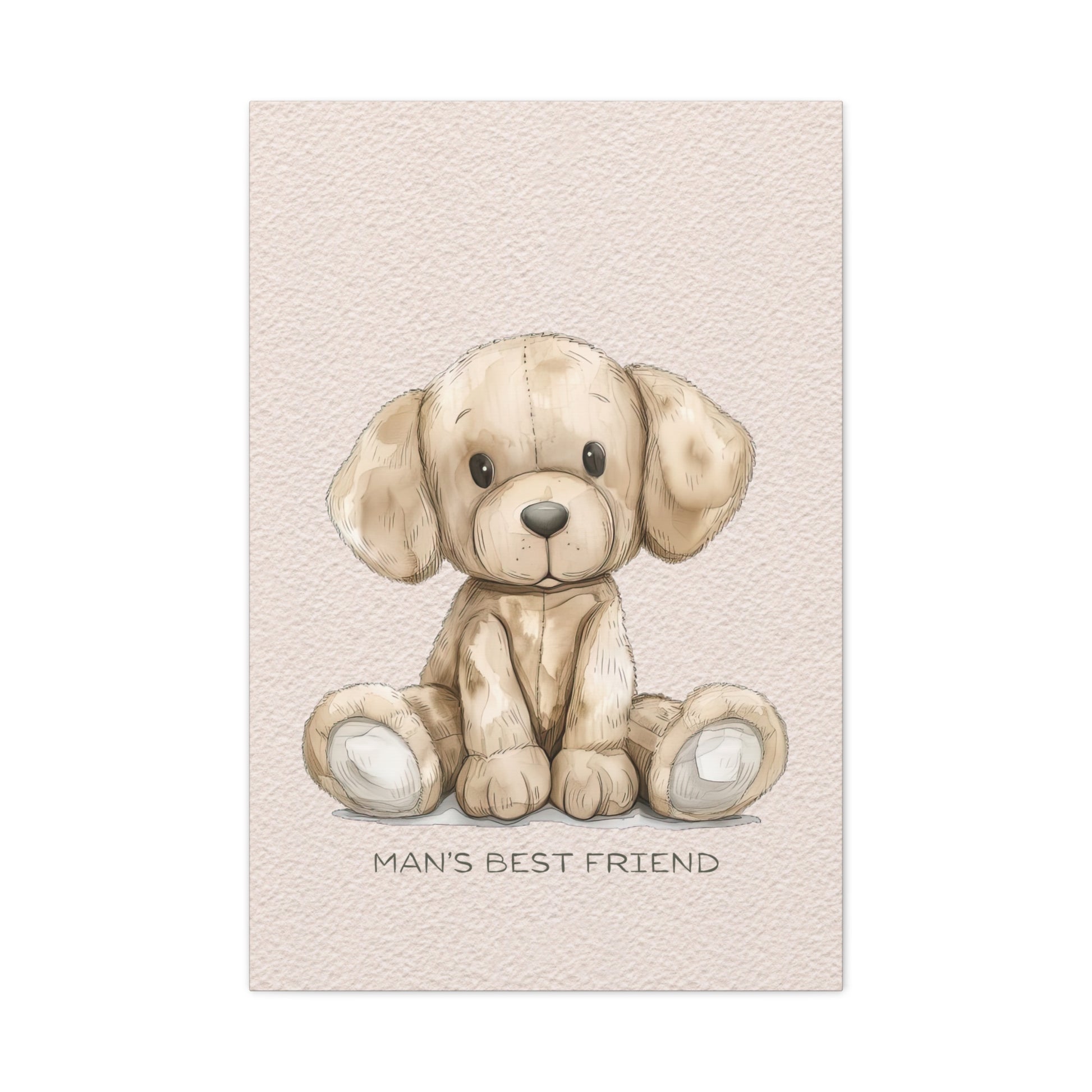 Man's Best Friend Canvas Wall Art Vertical - Canvasses