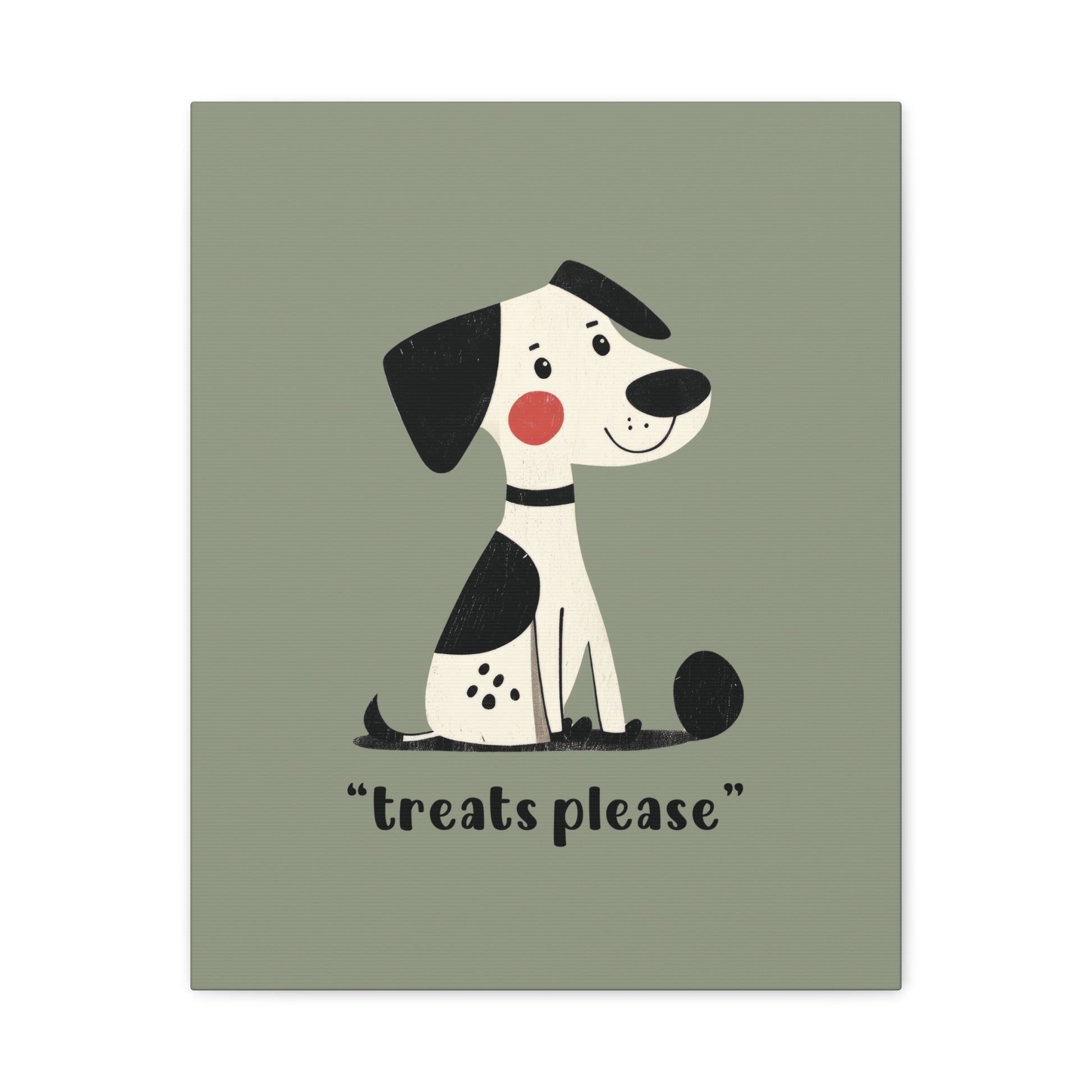 Treats Please Canvas Wall Art Vertical - Canvasses