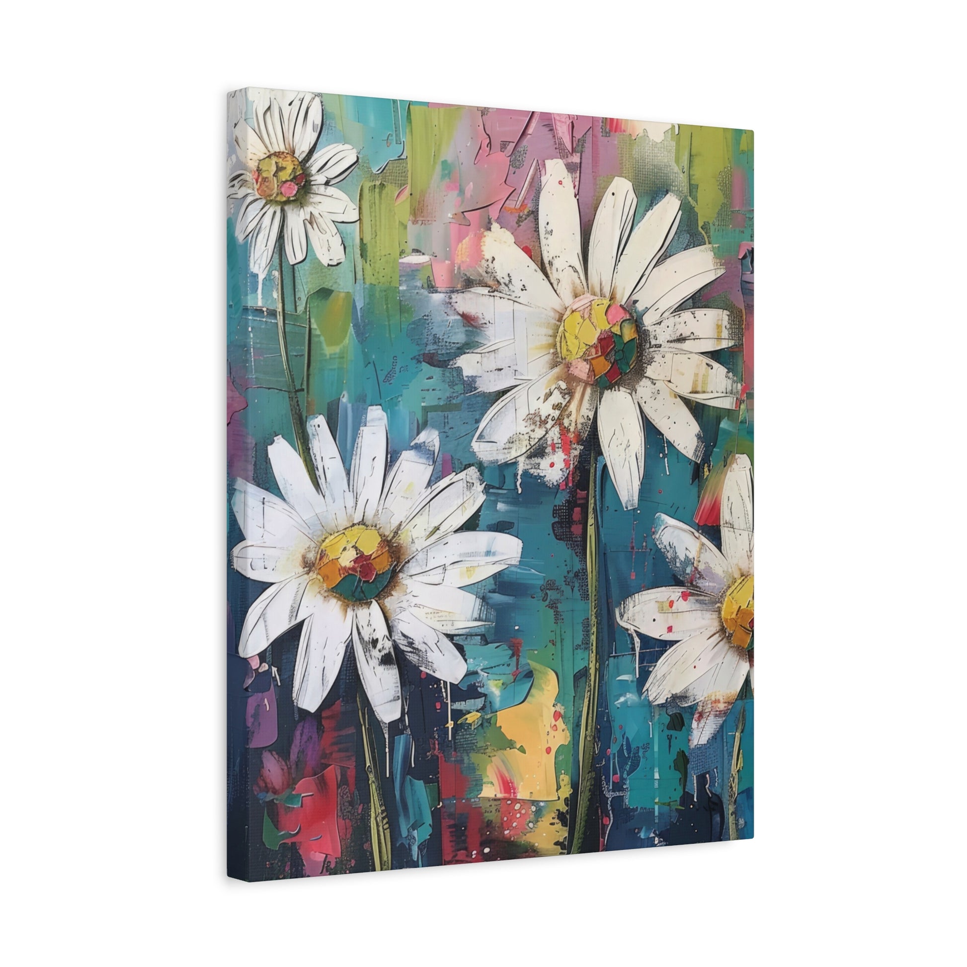 Daisy Daydreams Canvas Wall Art Vertical - Canvasses