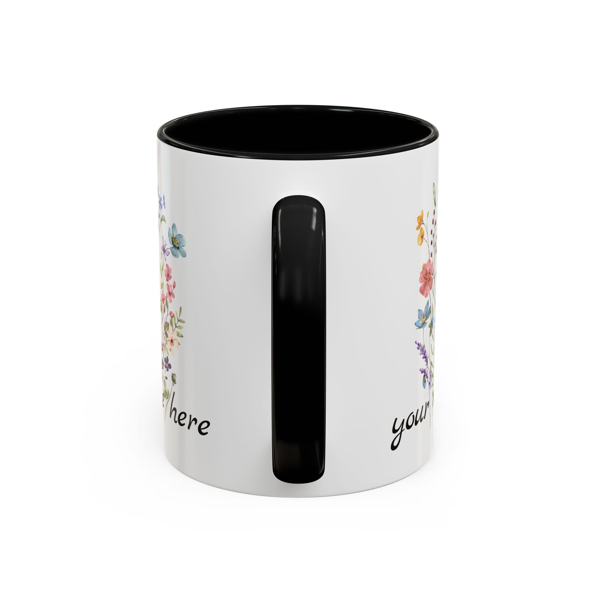 Wildflower Mix Personalized Accent Mug - Canvasses