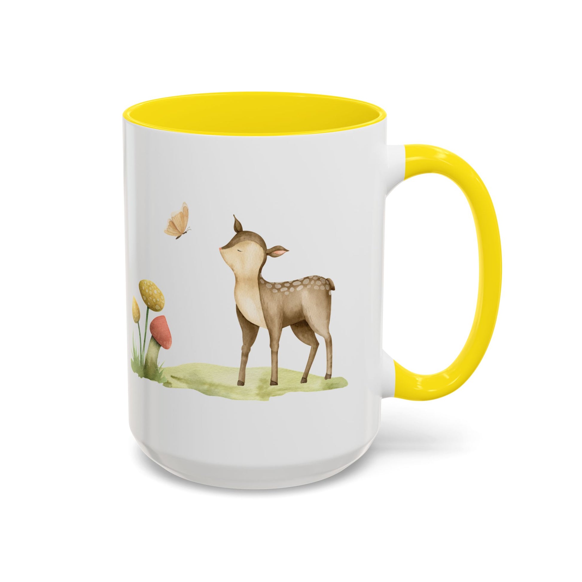 Watercolor Deer Accent Mug - Canvasses