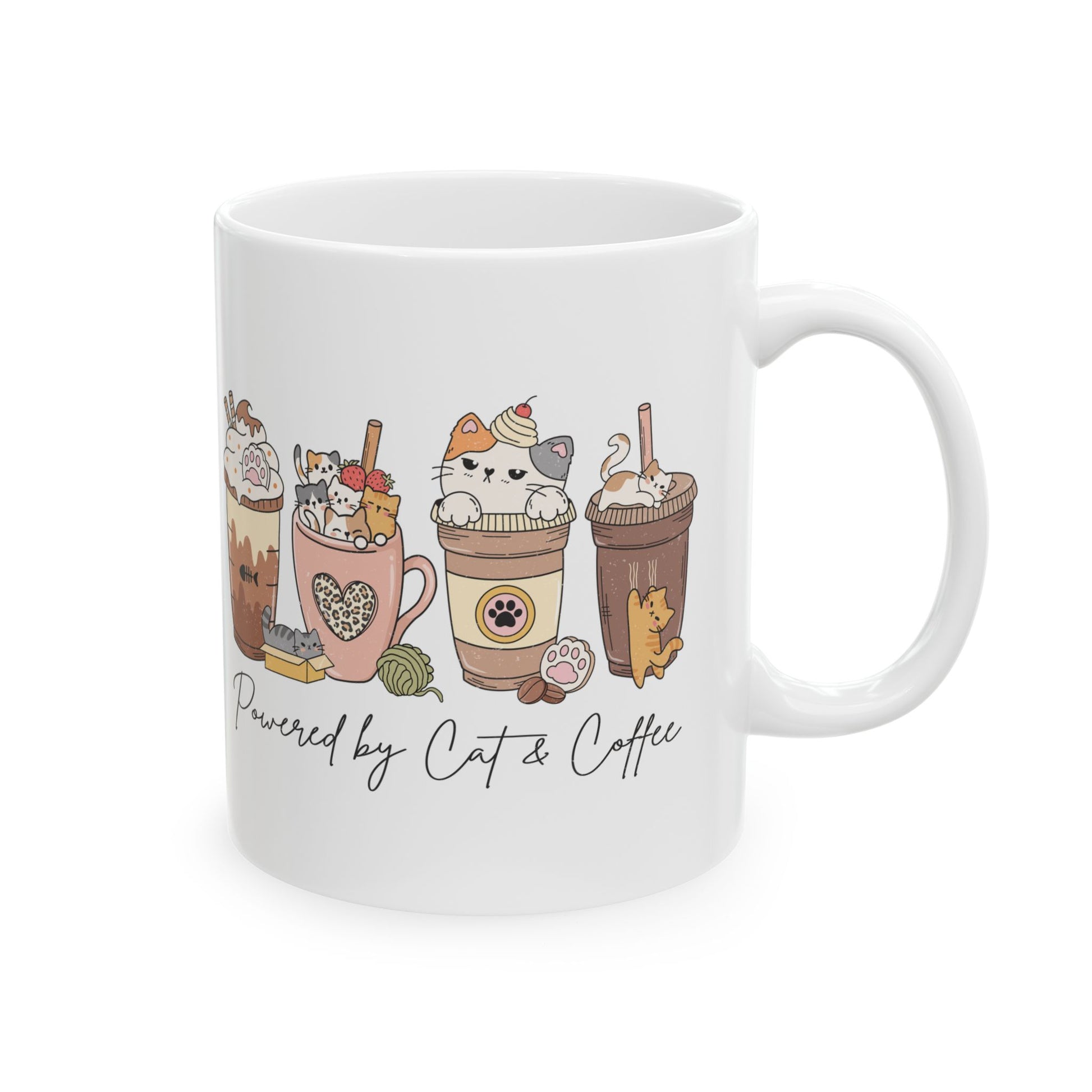 Powered by Cats Coffee Mug - Canvasses
