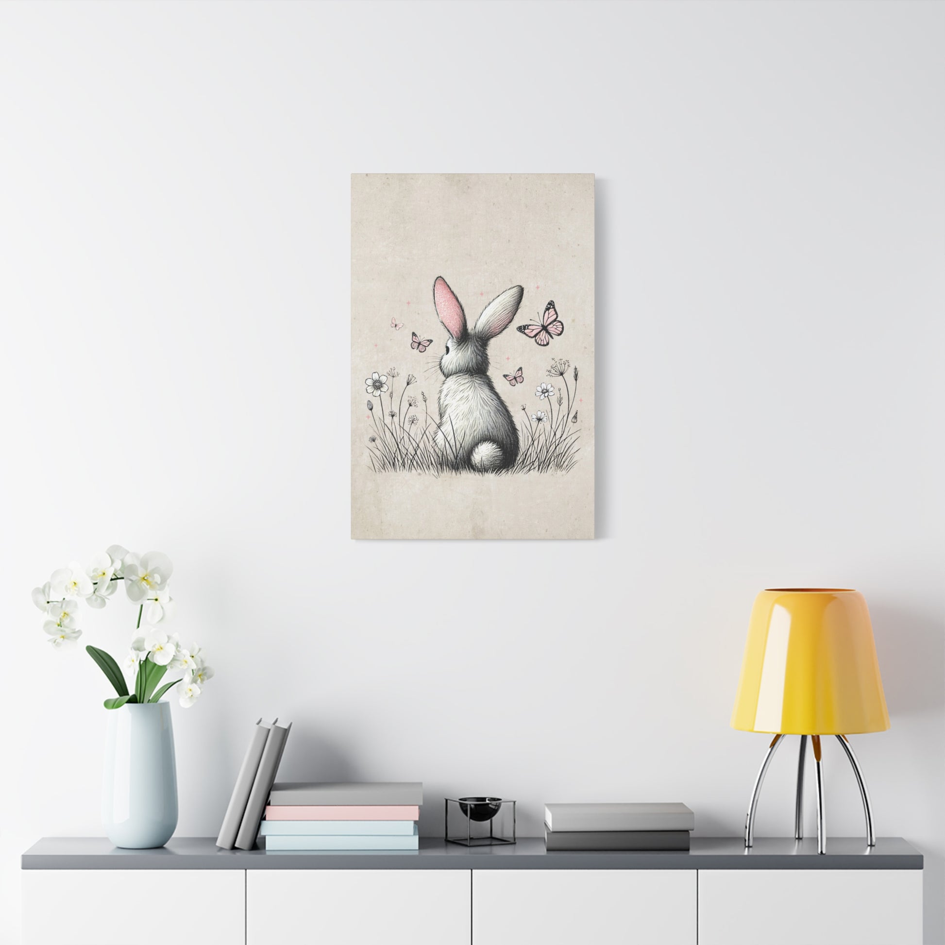 Bunny Playground Canvas Wall Art Vertical - Canvasses