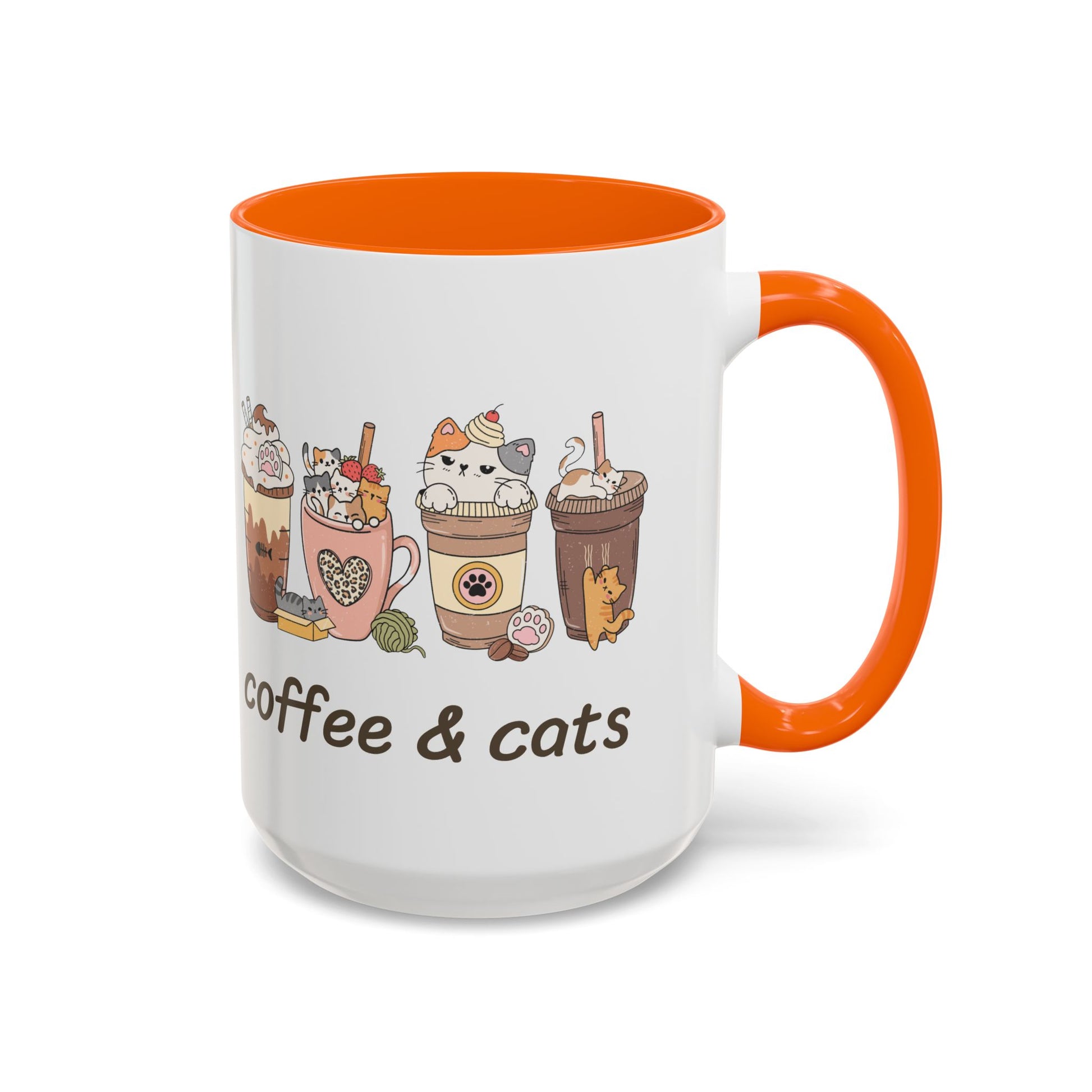 Coffee & Cats Accent Mug - Canvasses