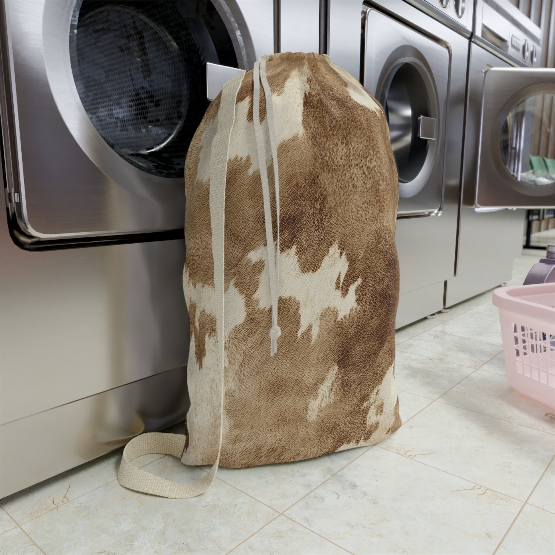 Cowhide Prints Laundry Bag - Canvasses